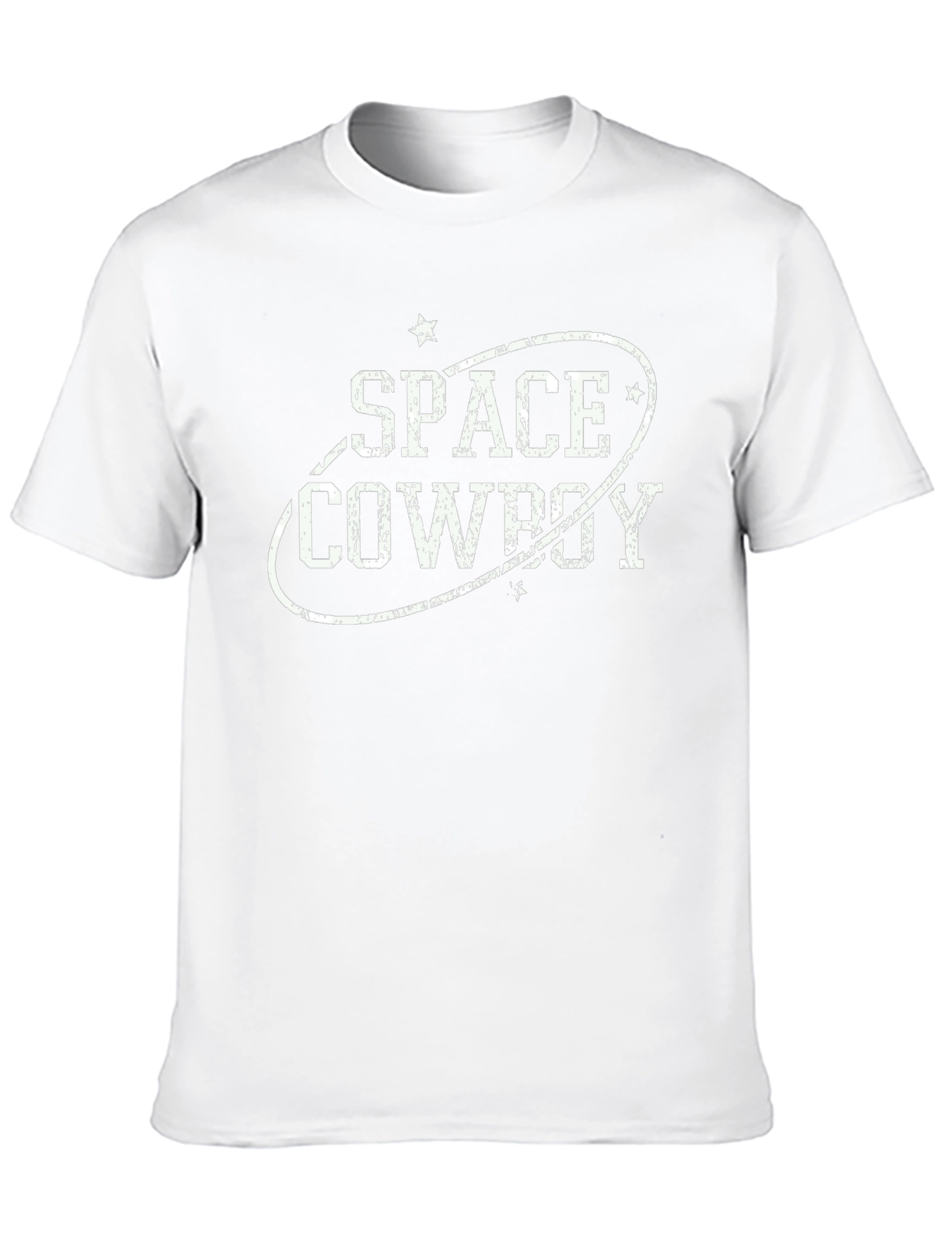 Space Cowboy Graphic Print Tee - Black