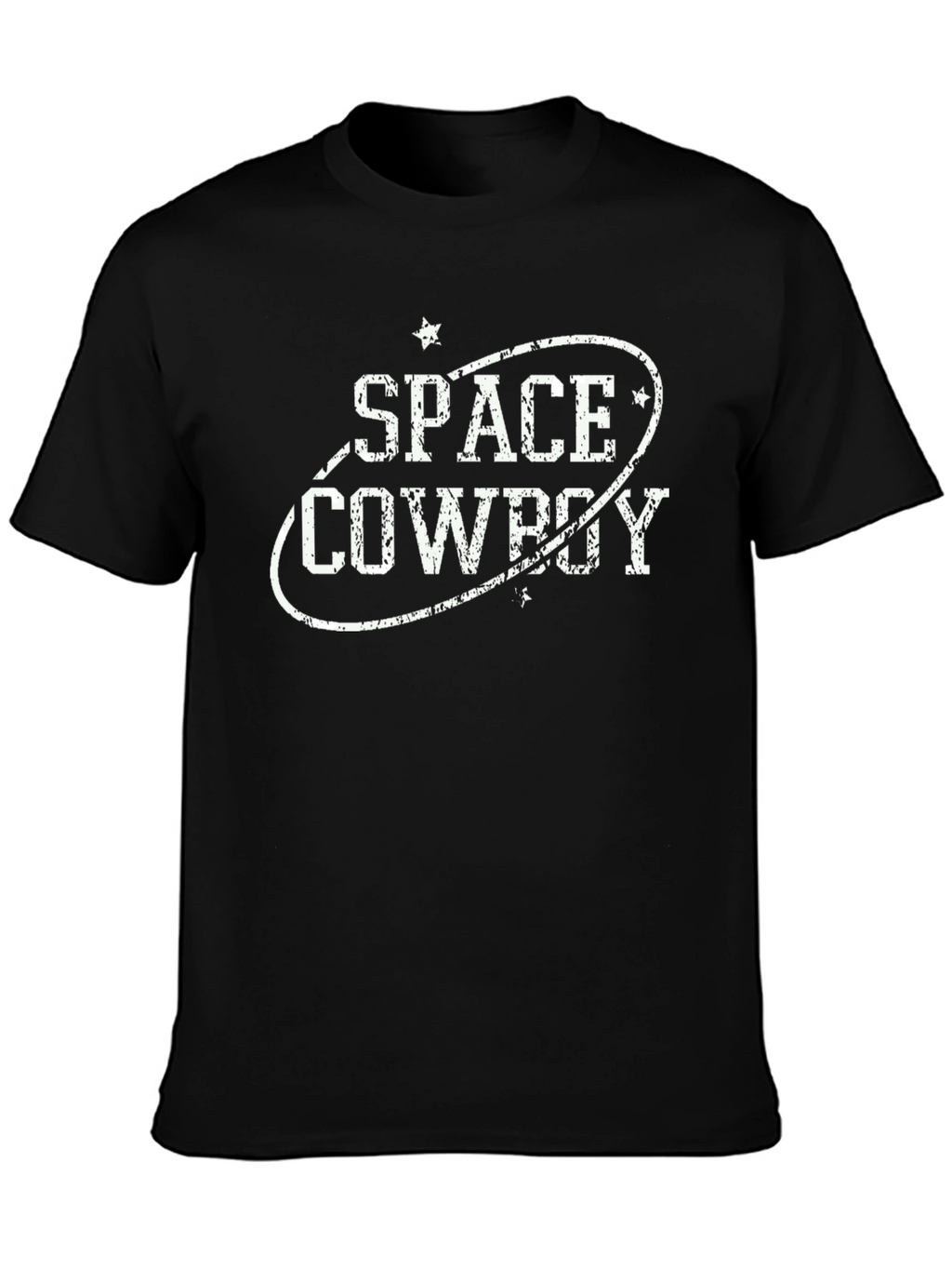 Space Cowboy Graphic Print Tee - Black