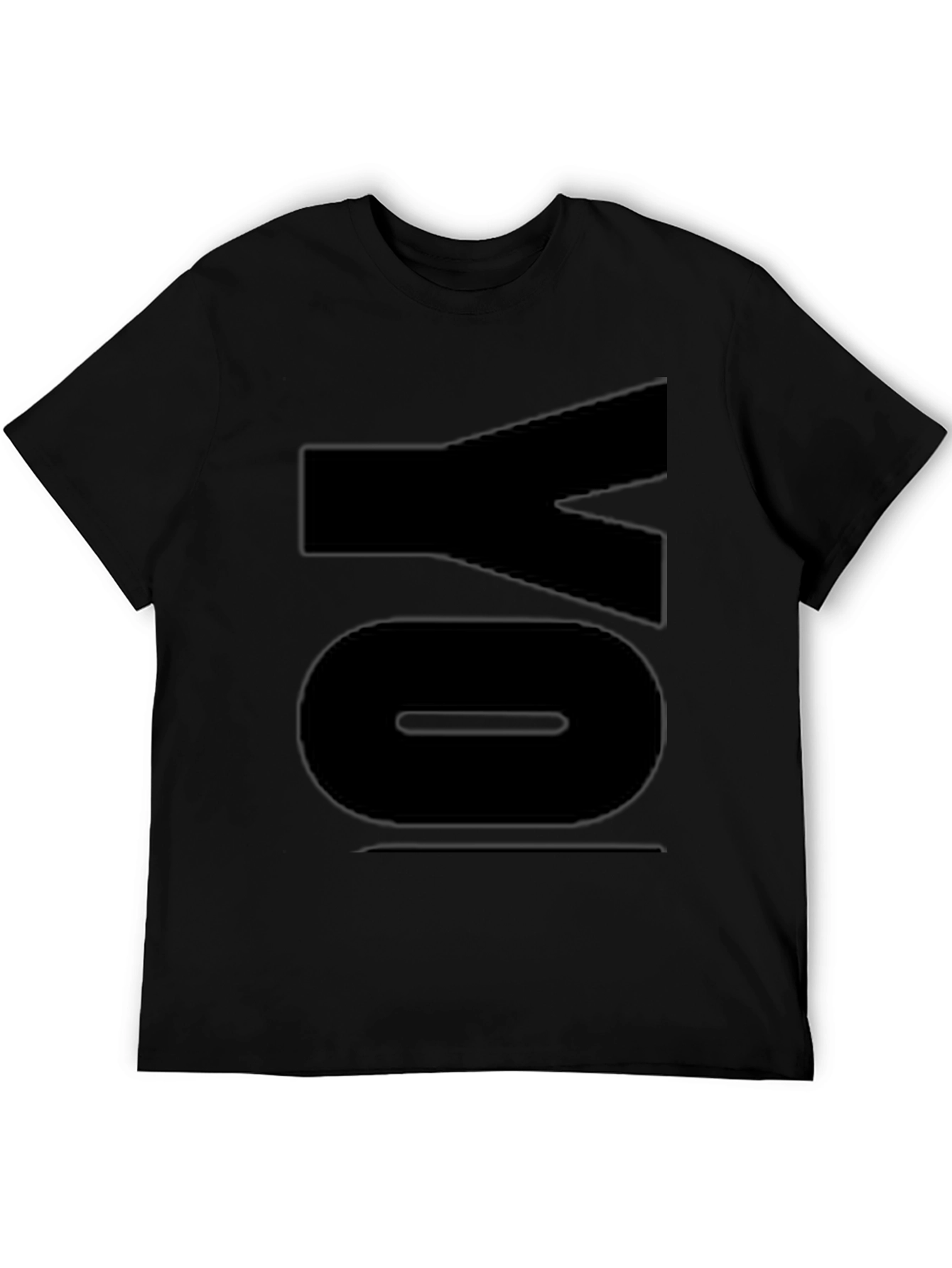 Bold YO Graphic Tee - Black Casual Style