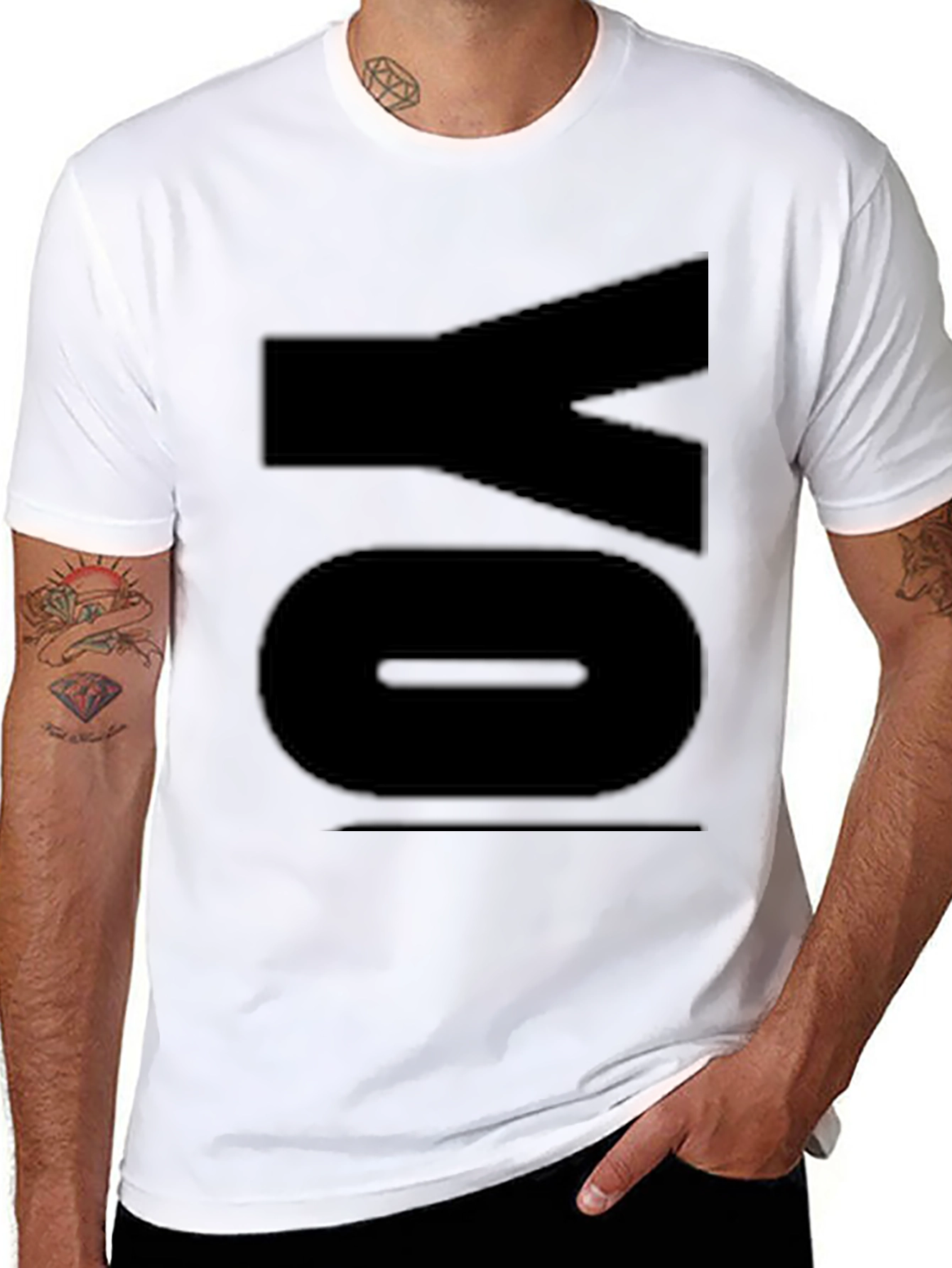 Bold YO Graphic Tee - Black Casual Style