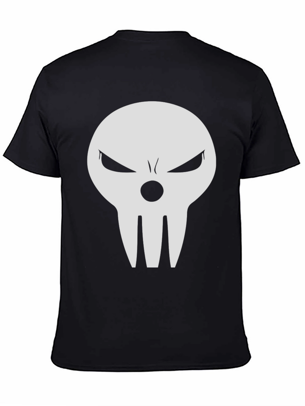 Skull Graphic Tee - Black Casual T-Shirt