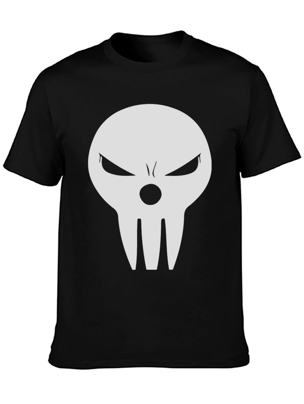 Skull Graphic Tee - Black Casual T-Shirt