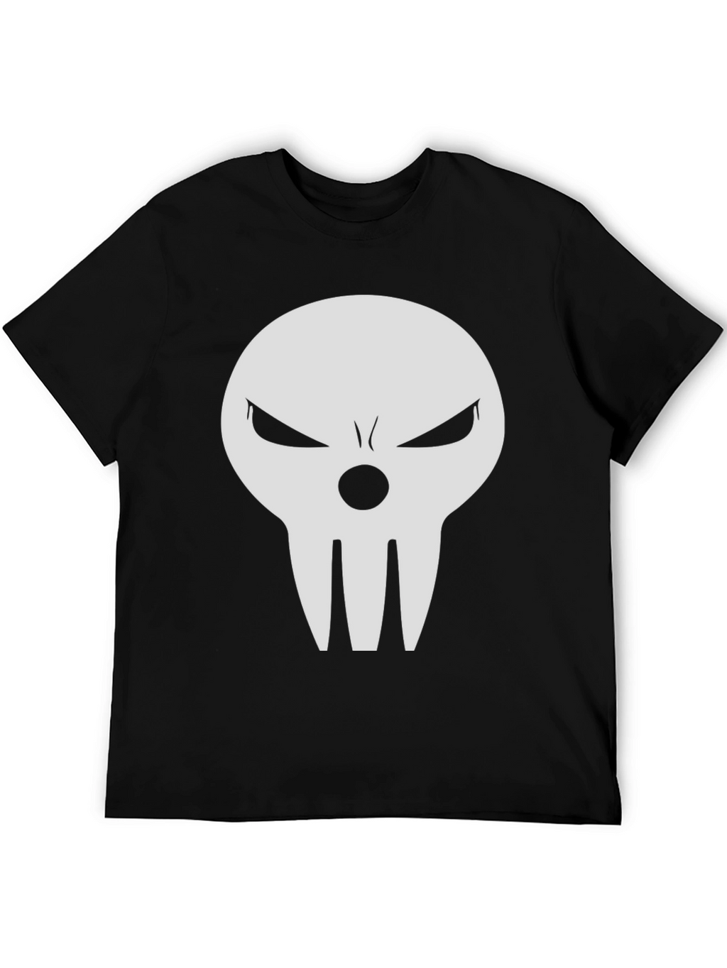 Skull Graphic Tee - Black Casual T-Shirt