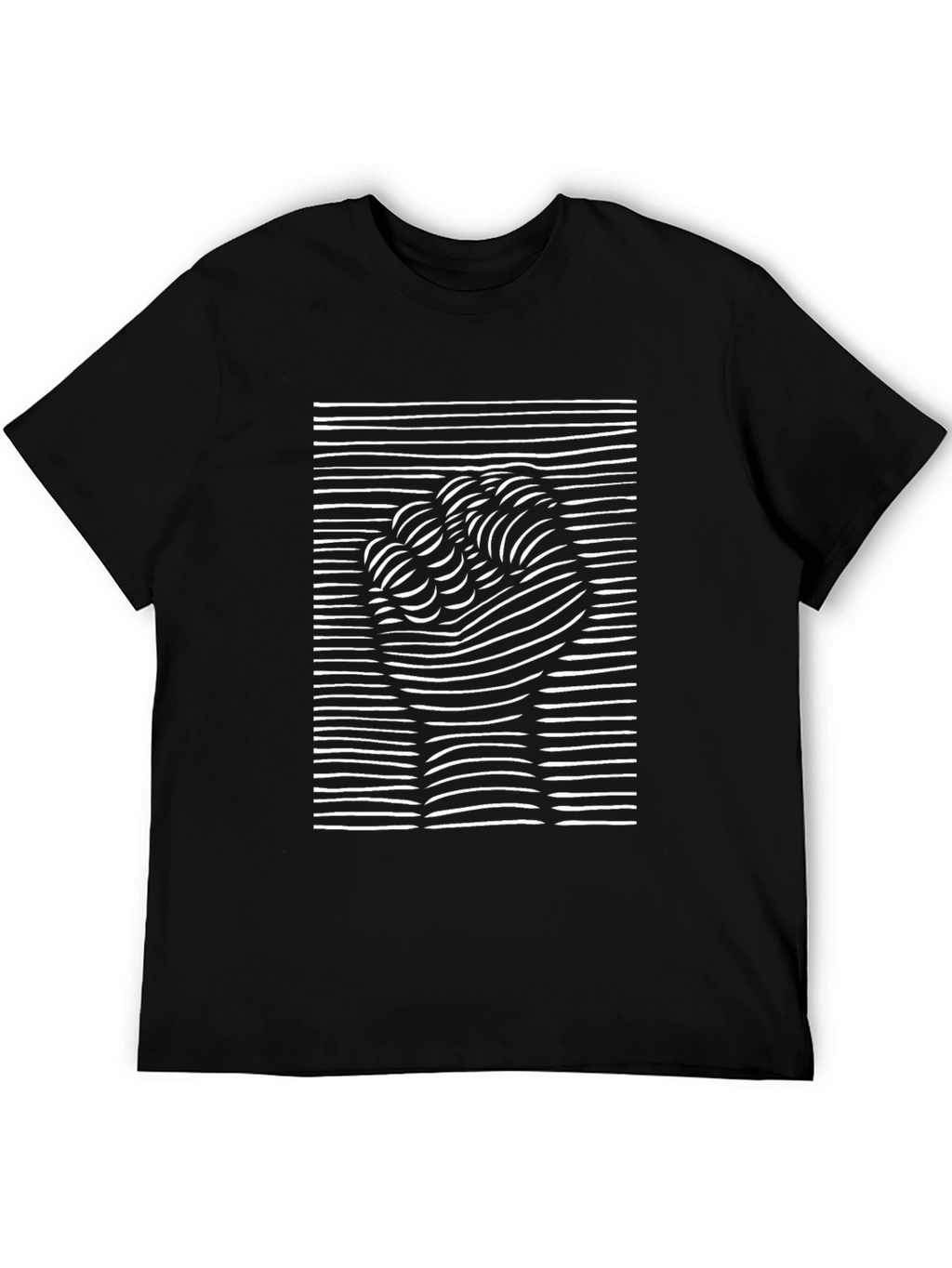 Abstract Fist Graphic Tee - Modern Design