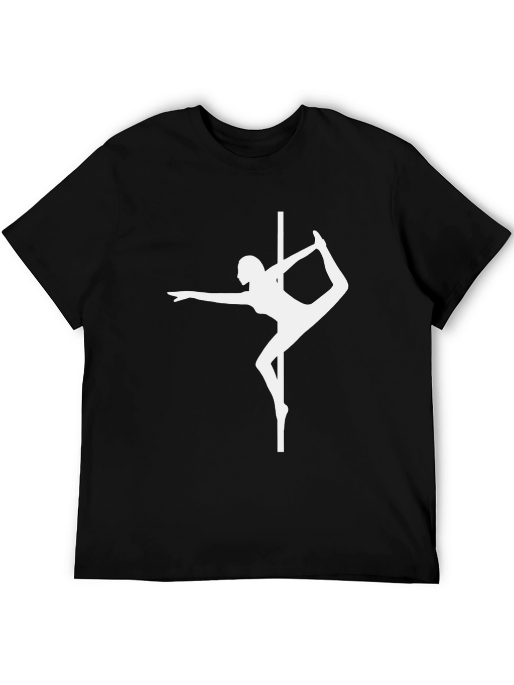 Pole Dance Silhouette Black T-Shirt