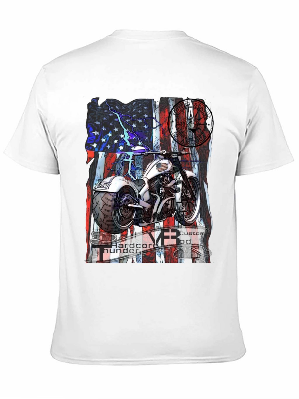 Motorcycle Hardcore Thunder Custom T-Shirt