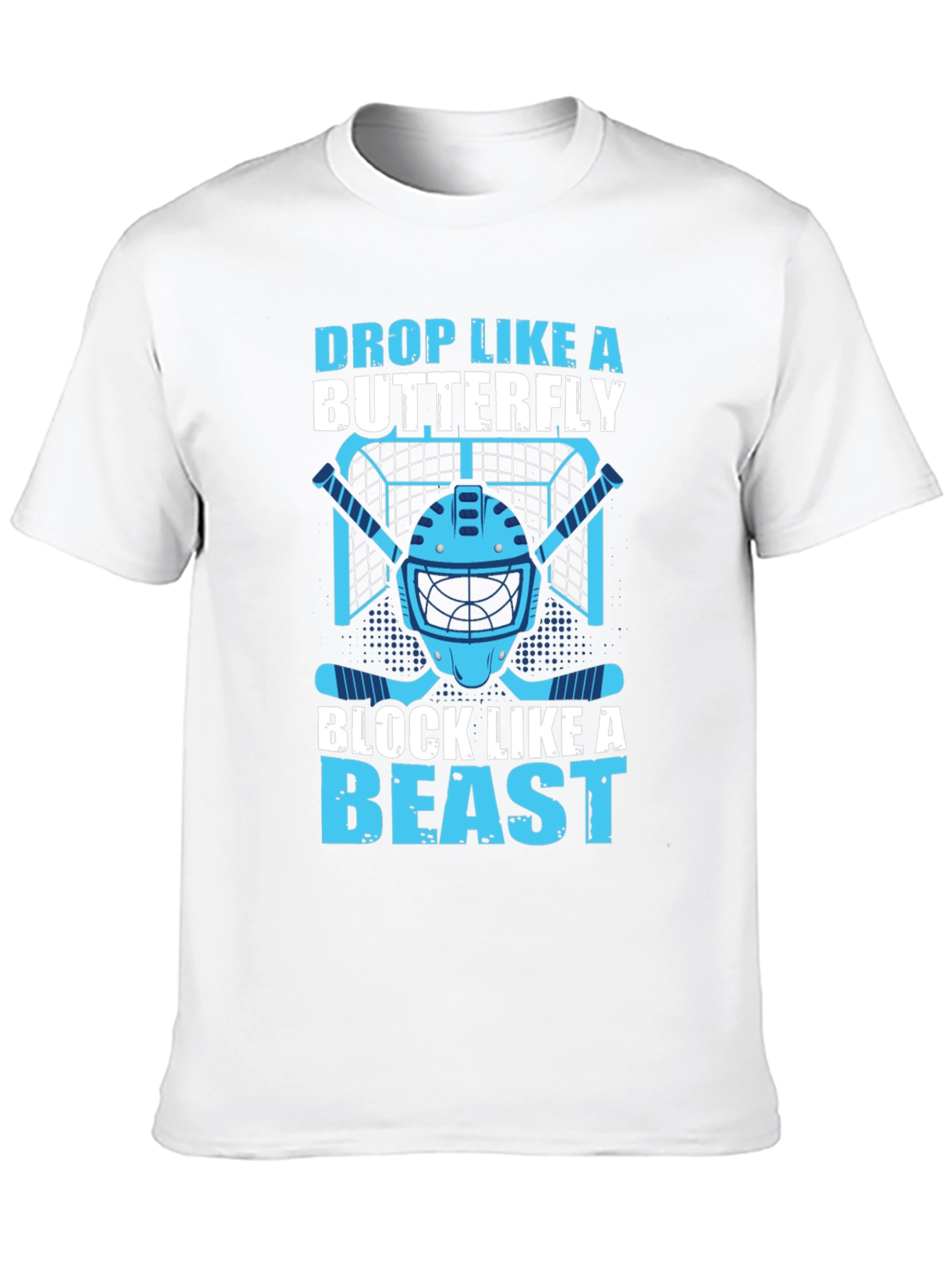 Hockey Goalie Tee: Drop Like a Butterfly