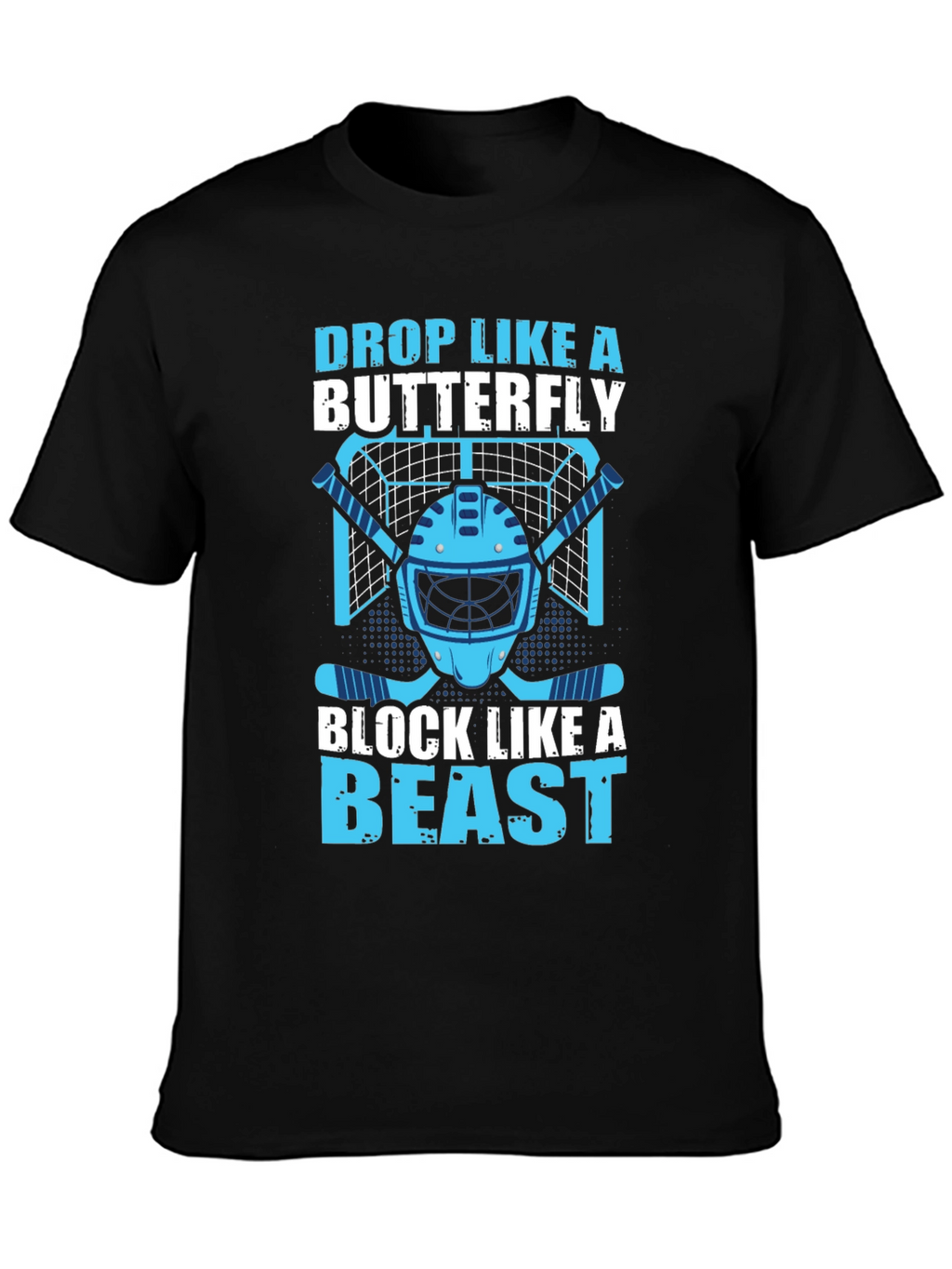 Hockey Goalie Tee: Drop Like a Butterfly