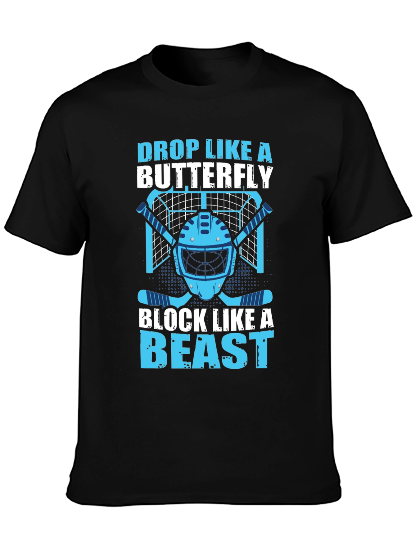 Hockey Goalie Tee: Drop Like a Butterfly