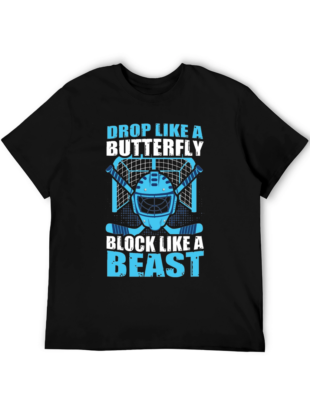 Hockey Goalie Tee: Drop Like a Butterfly