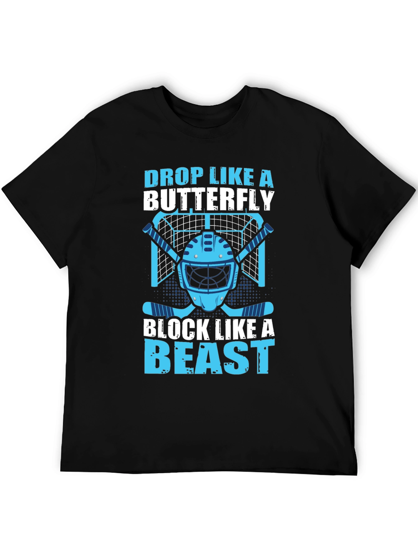 Hockey Goalie Tee: Drop Like a Butterfly