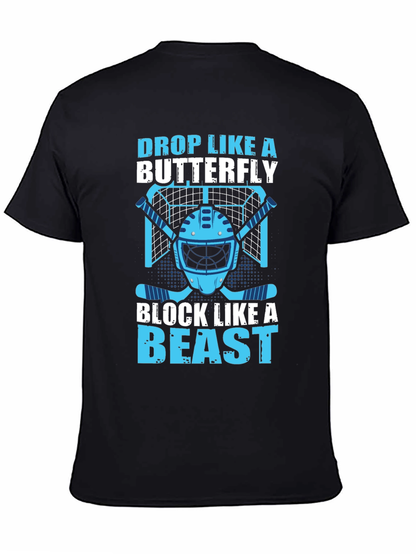 Hockey Goalie Tee: Drop Like a Butterfly
