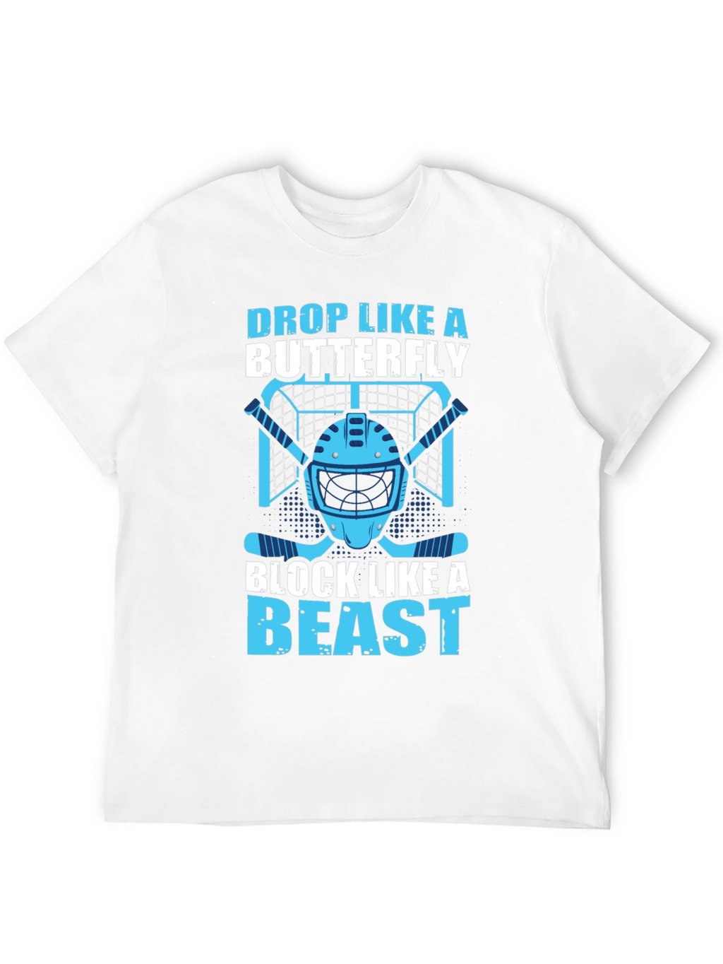 Hockey Goalie Tee: Drop Like a Butterfly