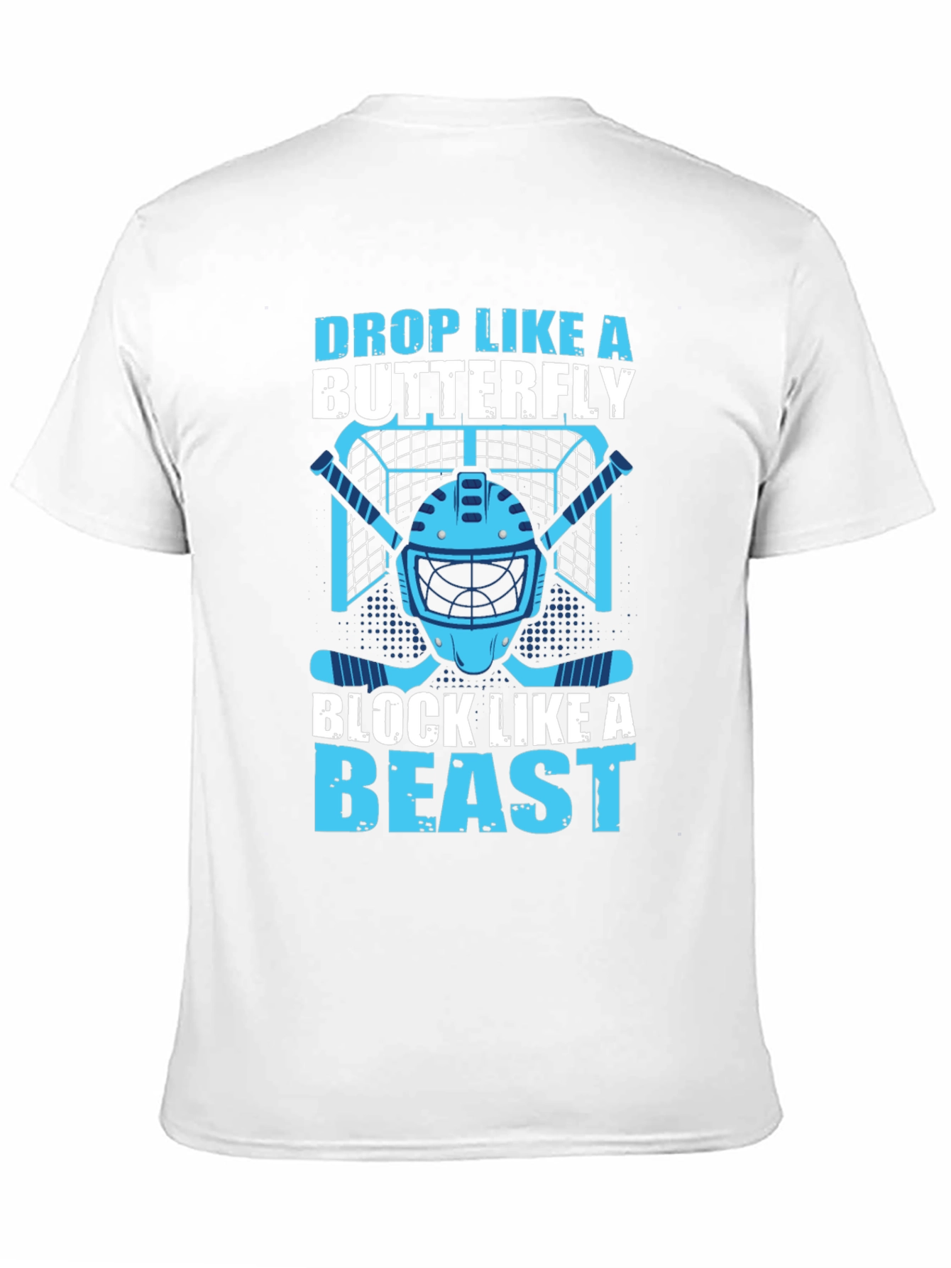 Hockey Goalie Tee: Drop Like a Butterfly