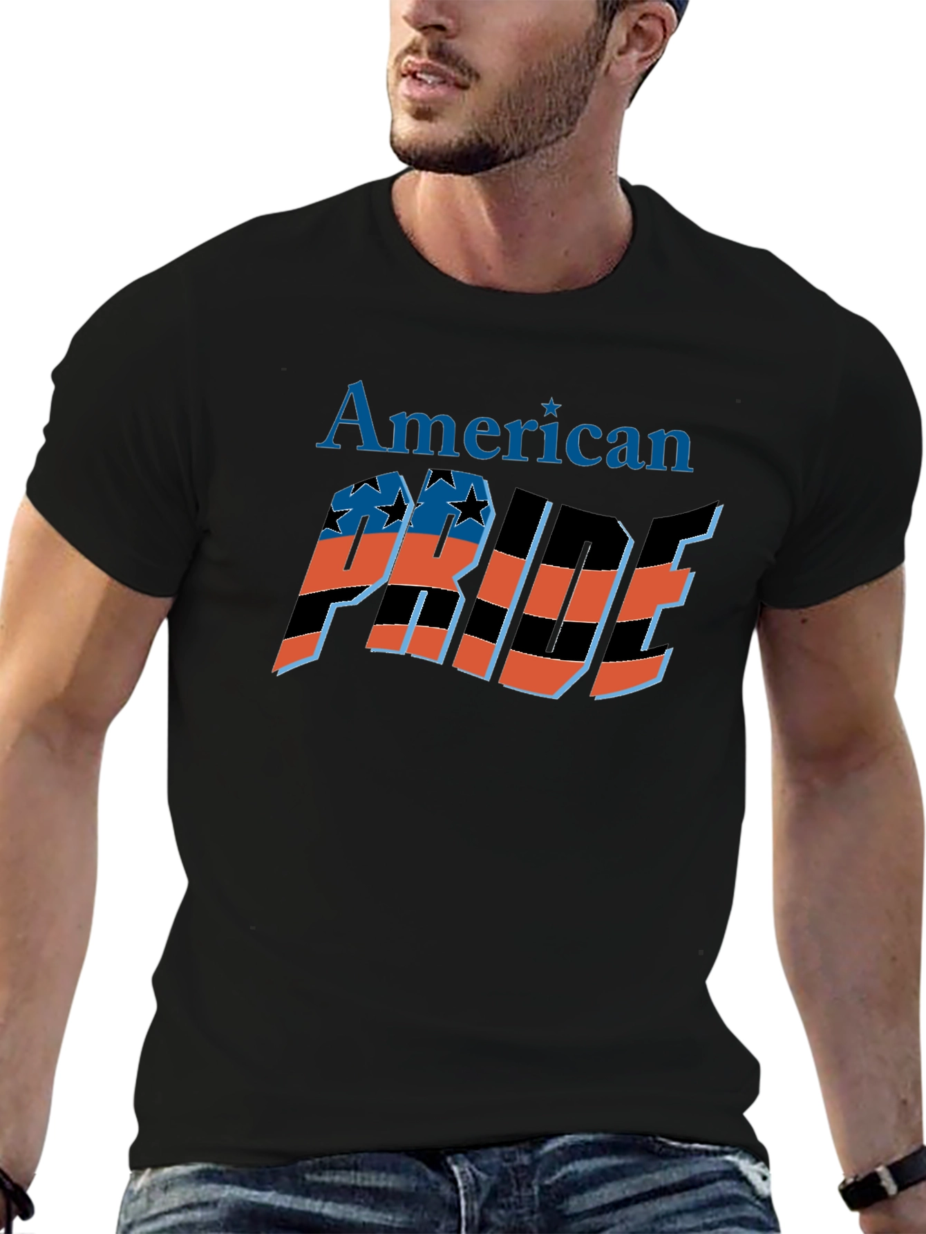 American Pride Graphic Tee - Black