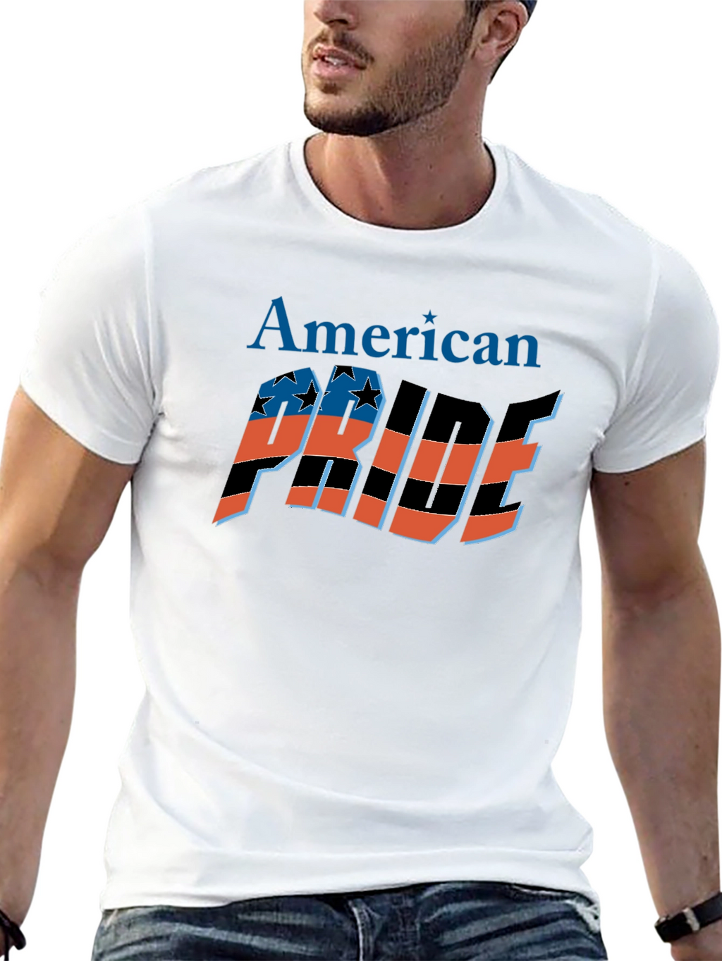 American Pride Graphic Tee - Black