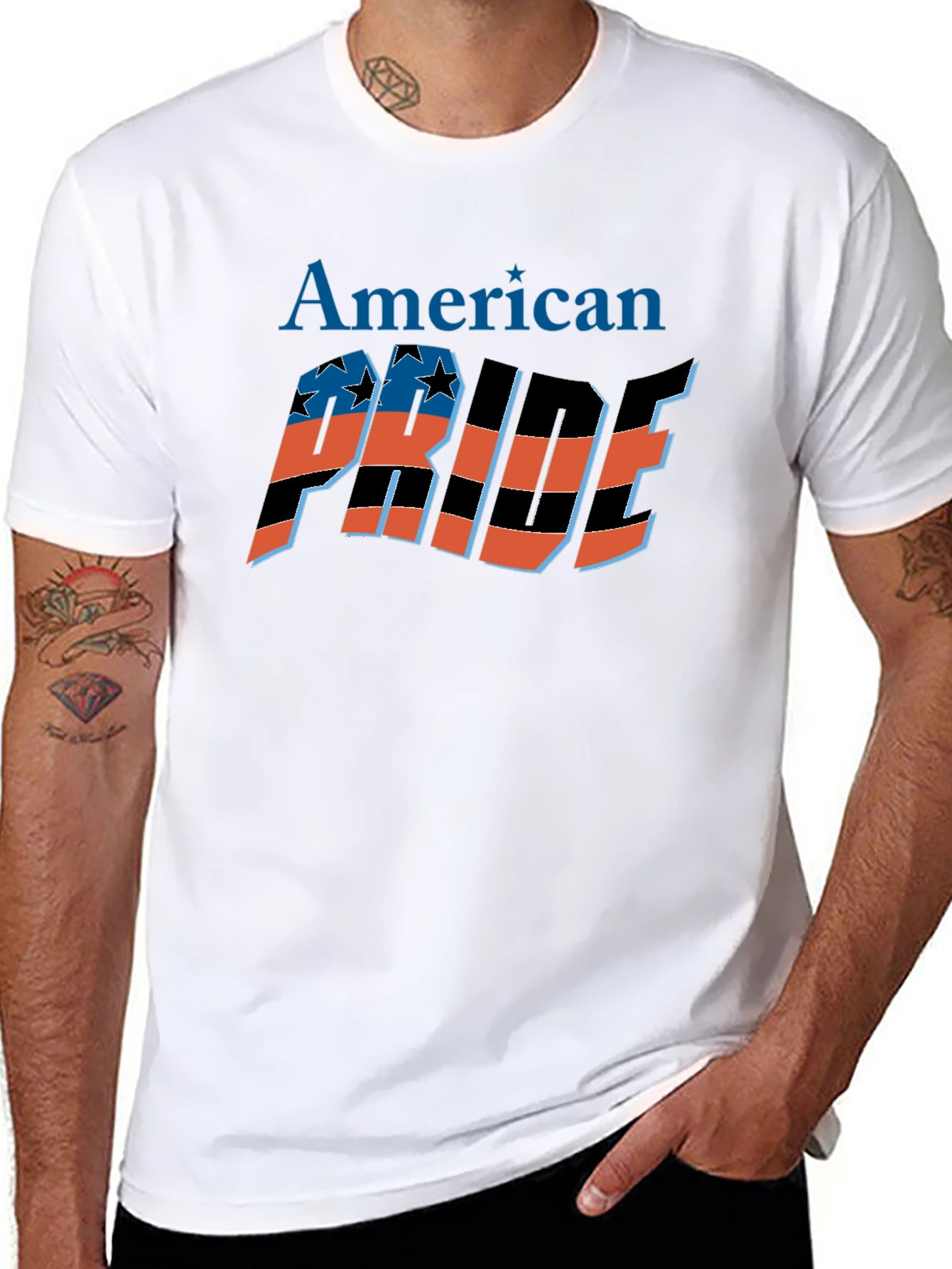 American Pride Graphic Tee - Black