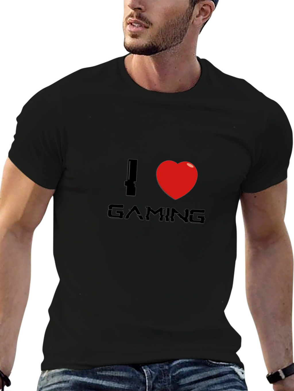 I Love Gaming Black T-Shirt