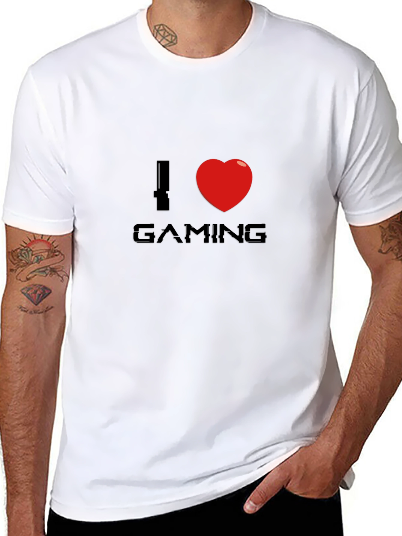 I Love Gaming Black T-Shirt
