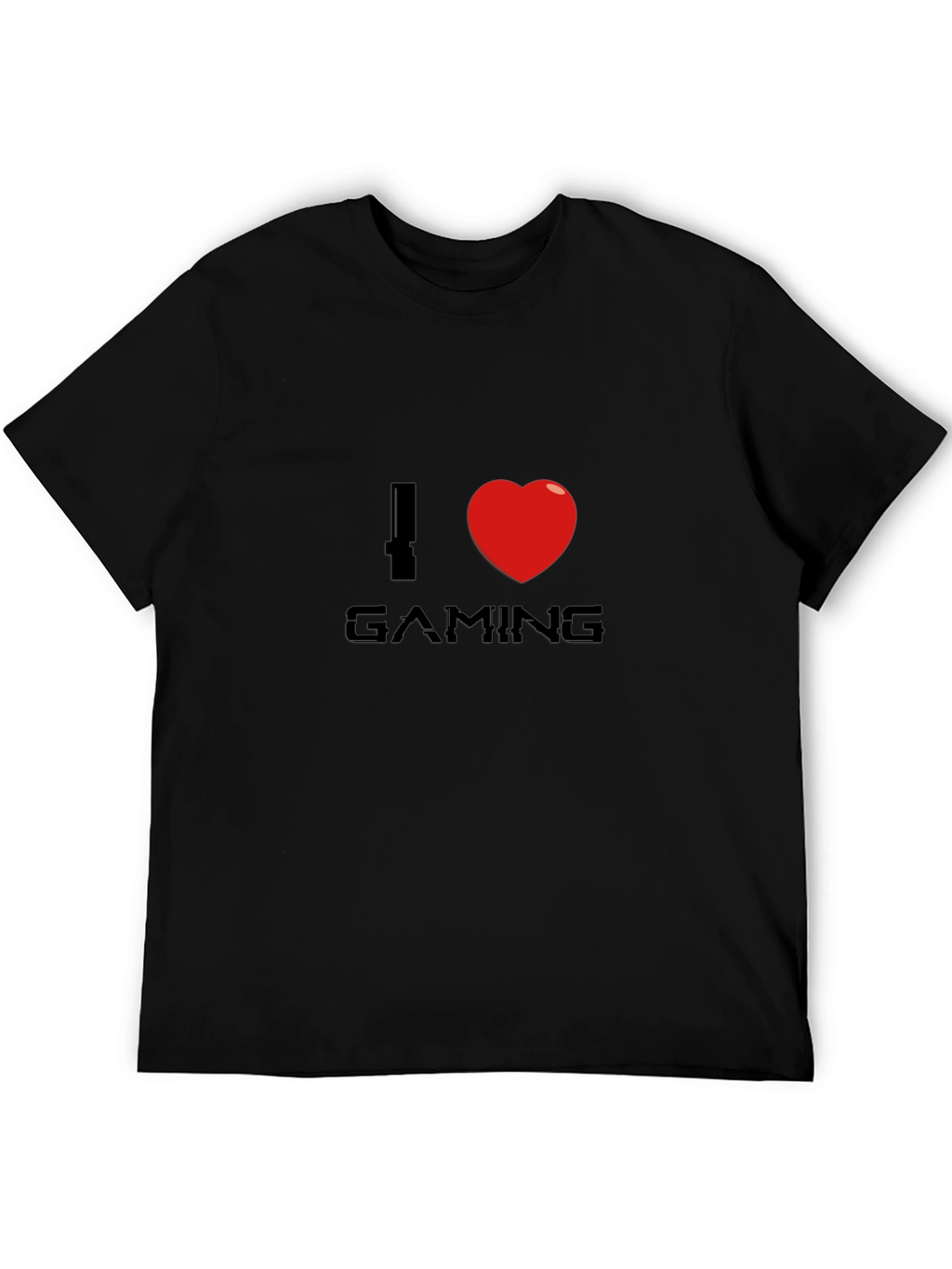I Love Gaming Black T-Shirt