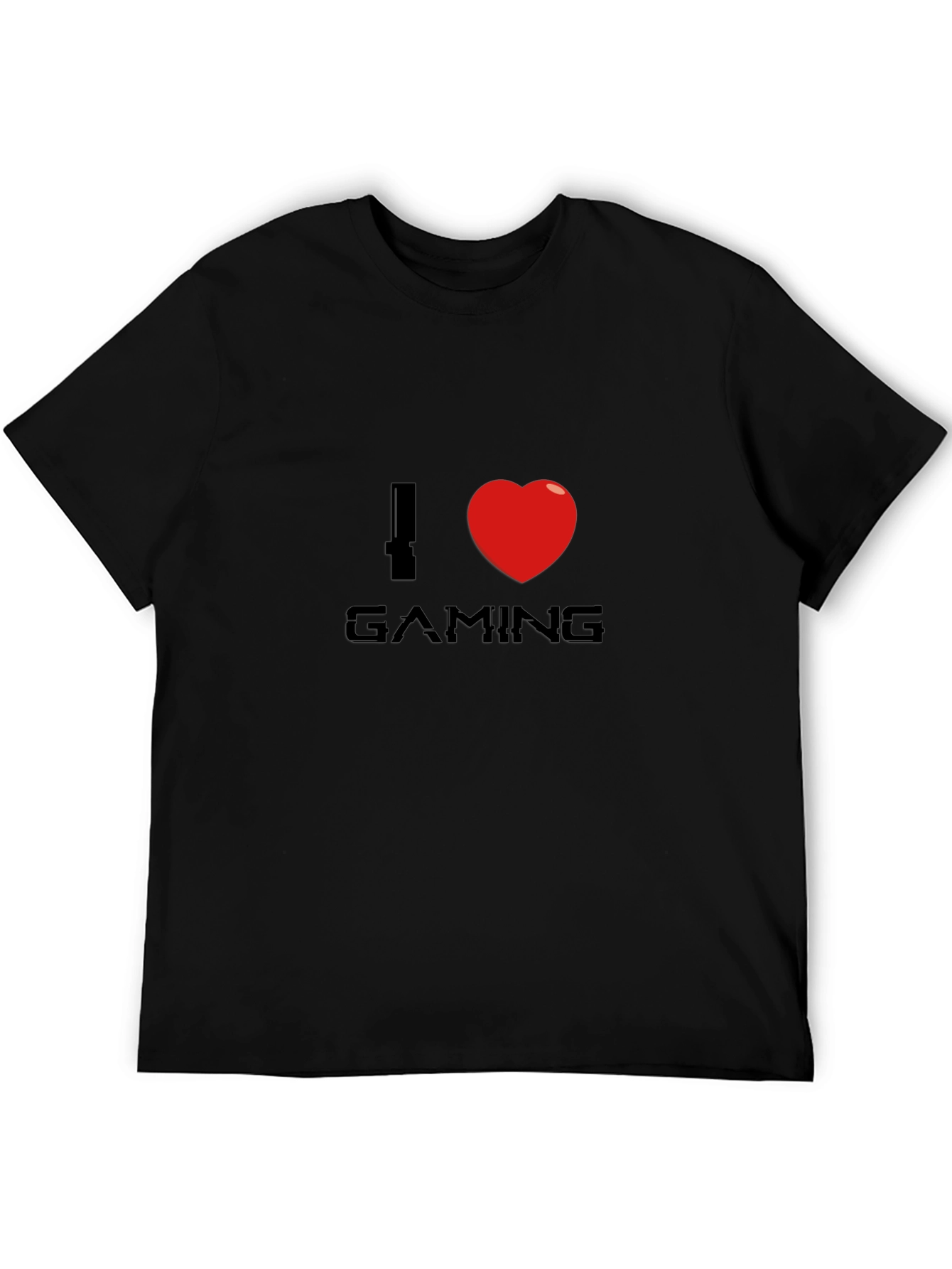 I Love Gaming Black T-Shirt