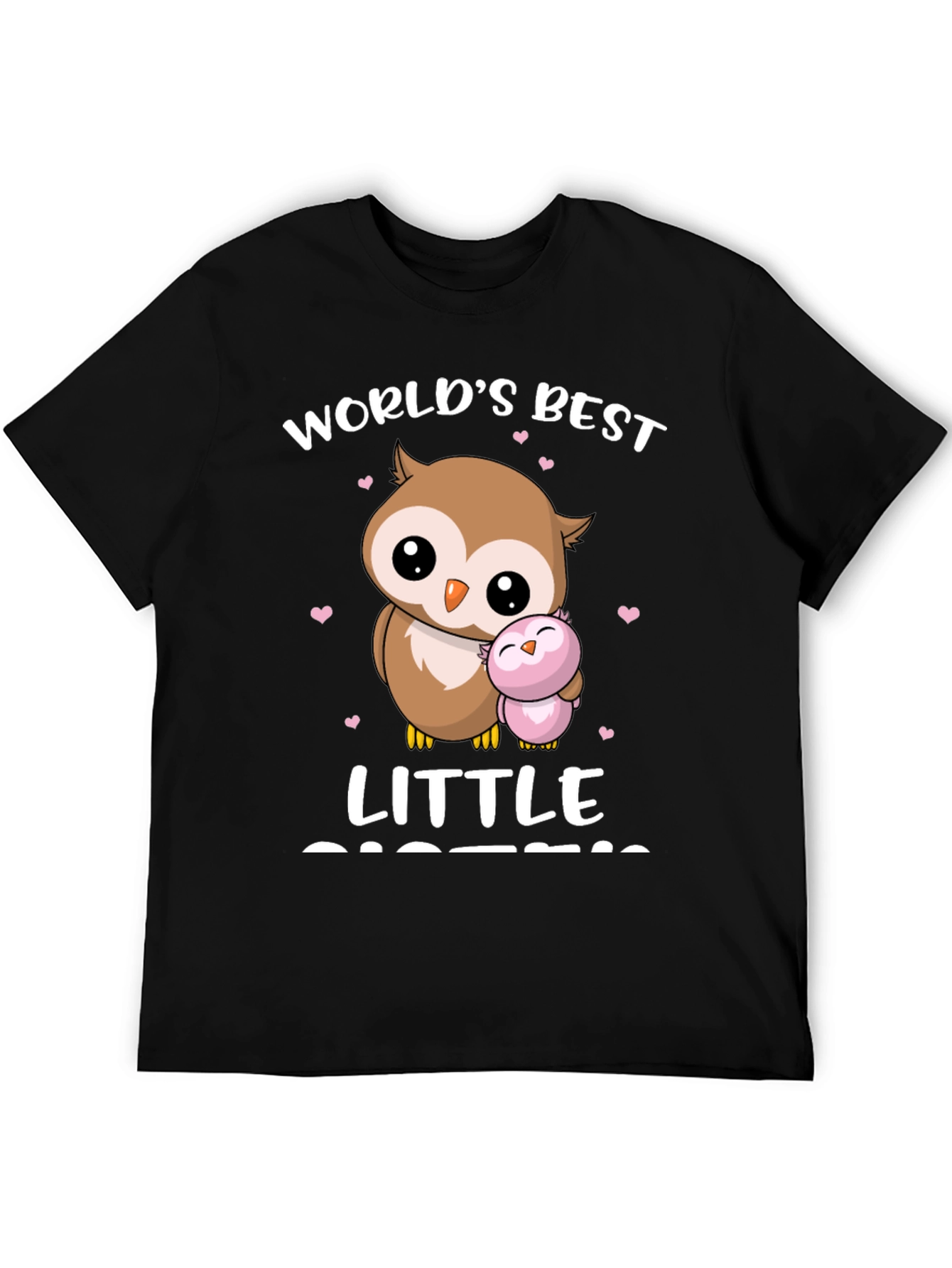 Worlds Best Little Sister Owl T-Shirt