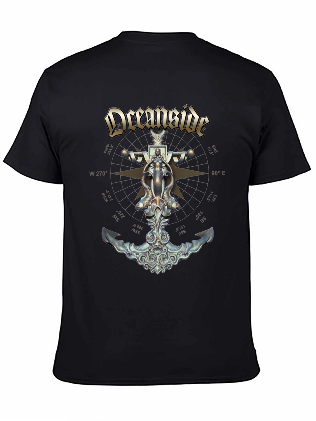 Oceanside Anchor Compass Graphic T-Shirt