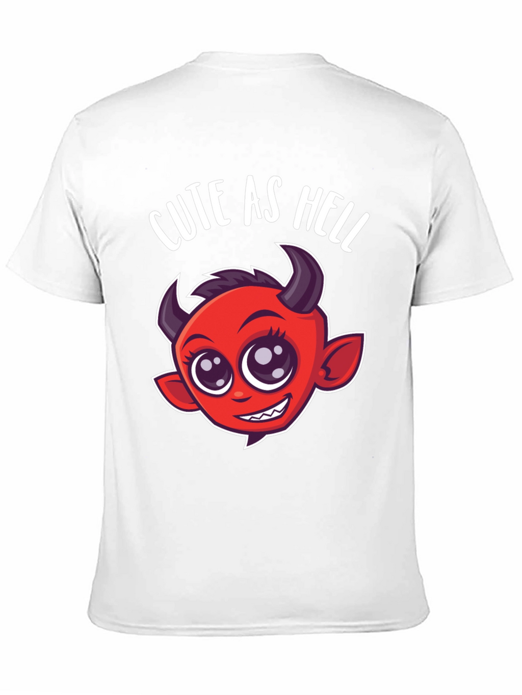 Cute as Hell T-Shirt - Devil Cartoon Graphic Tee