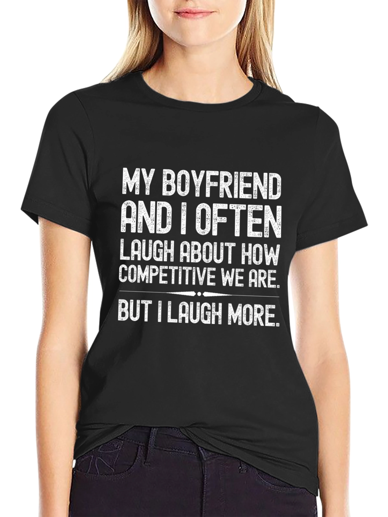 Funny Boyfriend T-Shirt - Competitive Relationship Tee