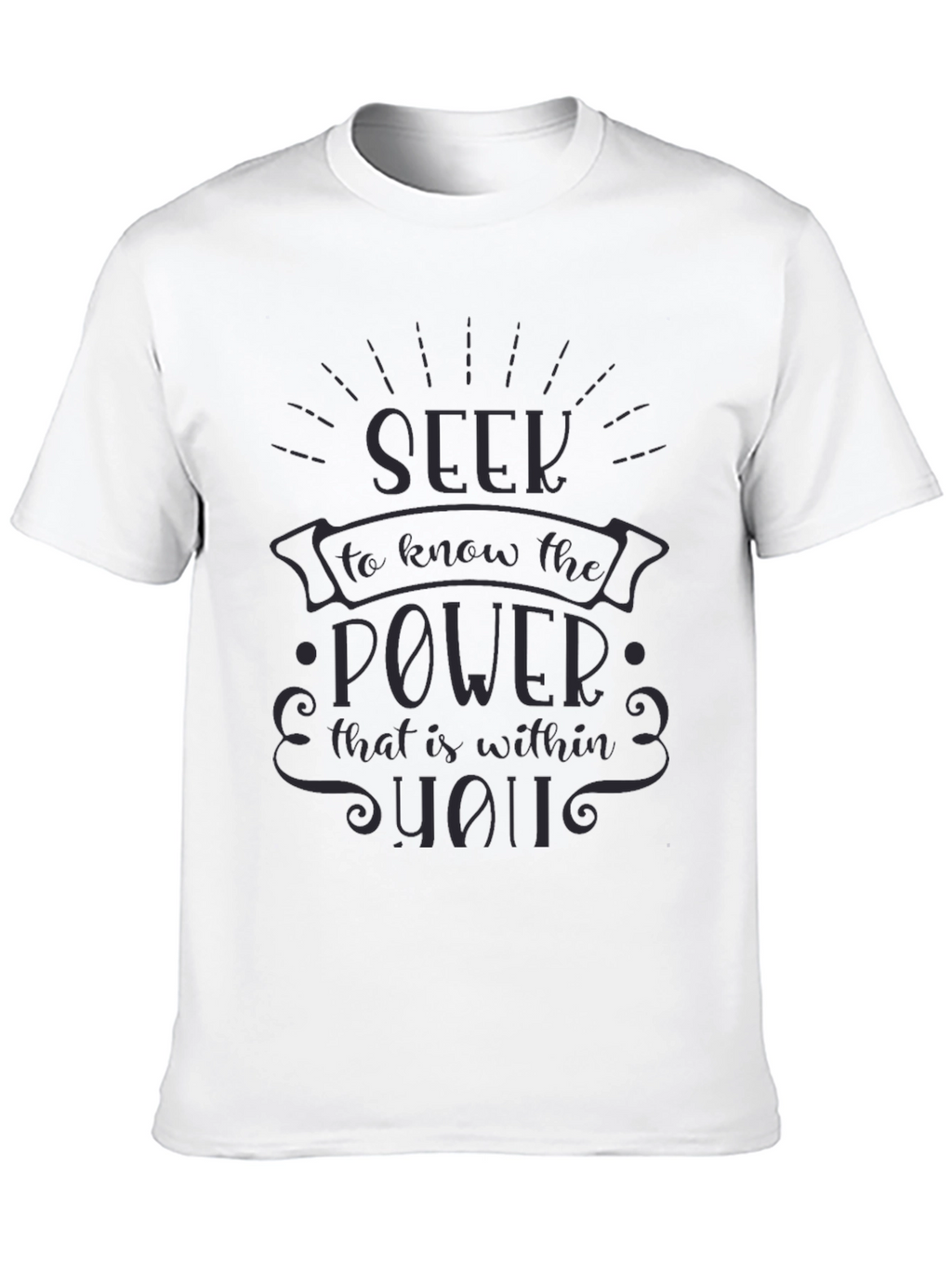 Seek the Power Within Black T-Shirt