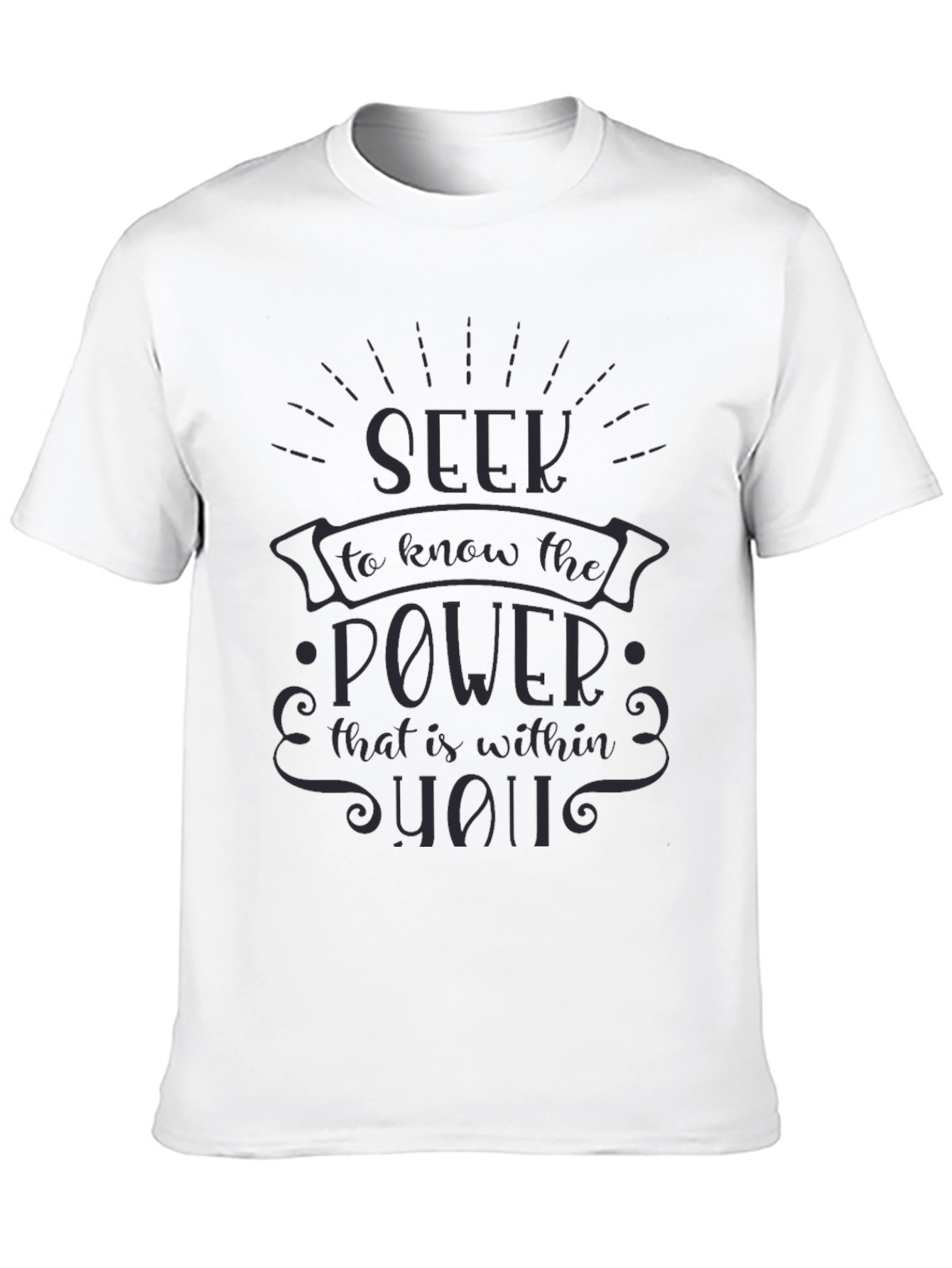 Seek the Power Within Black T-Shirt