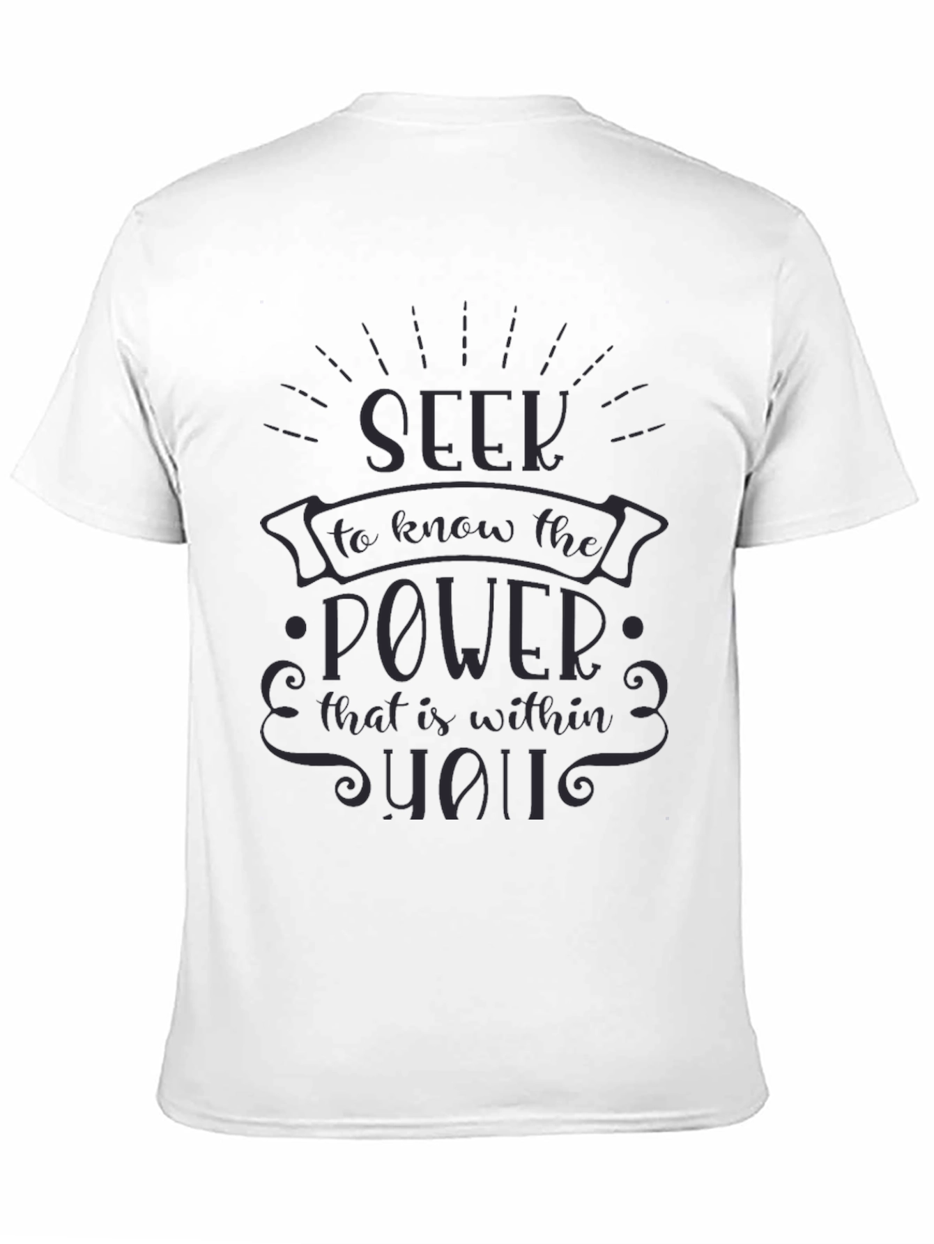 Seek the Power Within Black T-Shirt