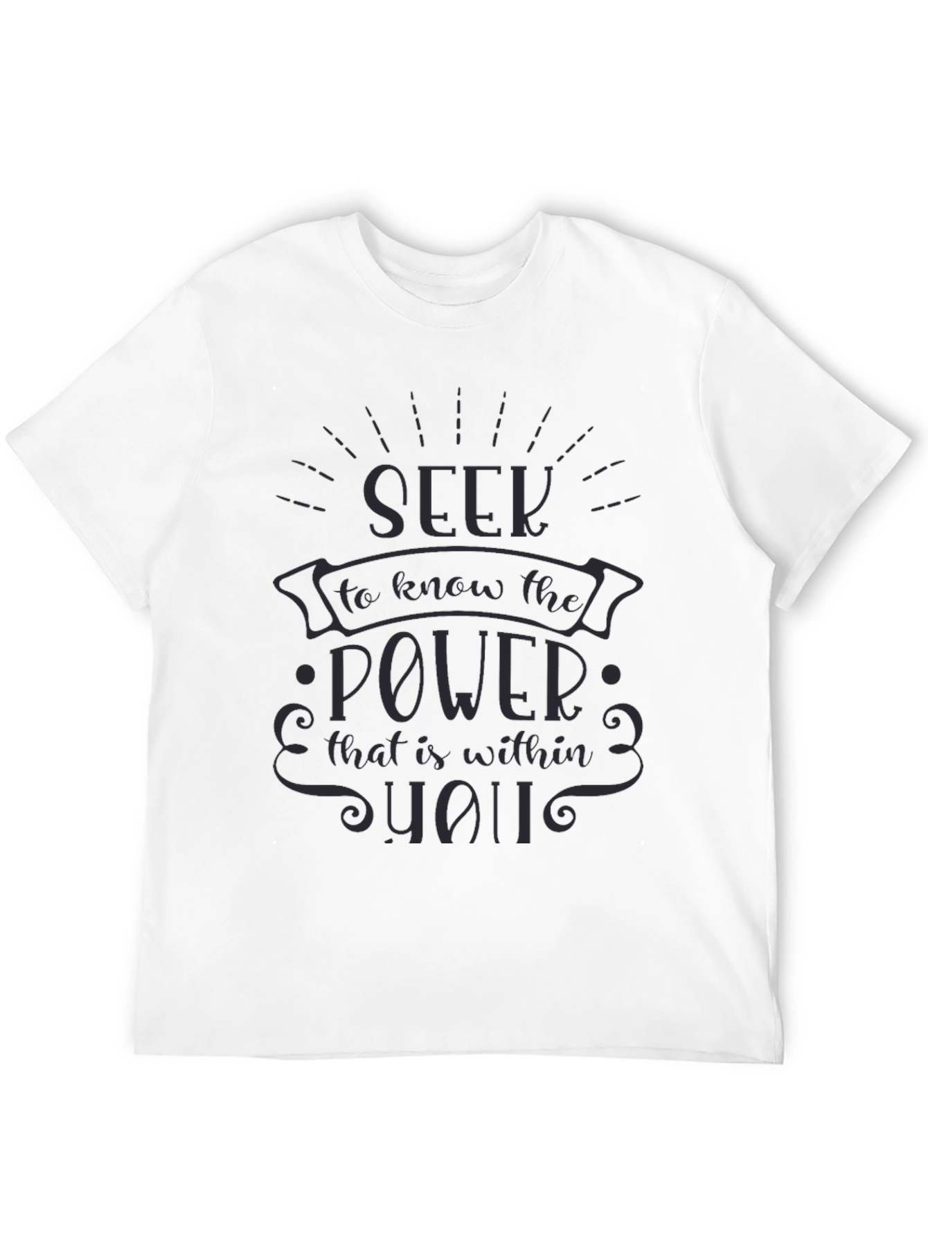 Seek the Power Within Black T-Shirt