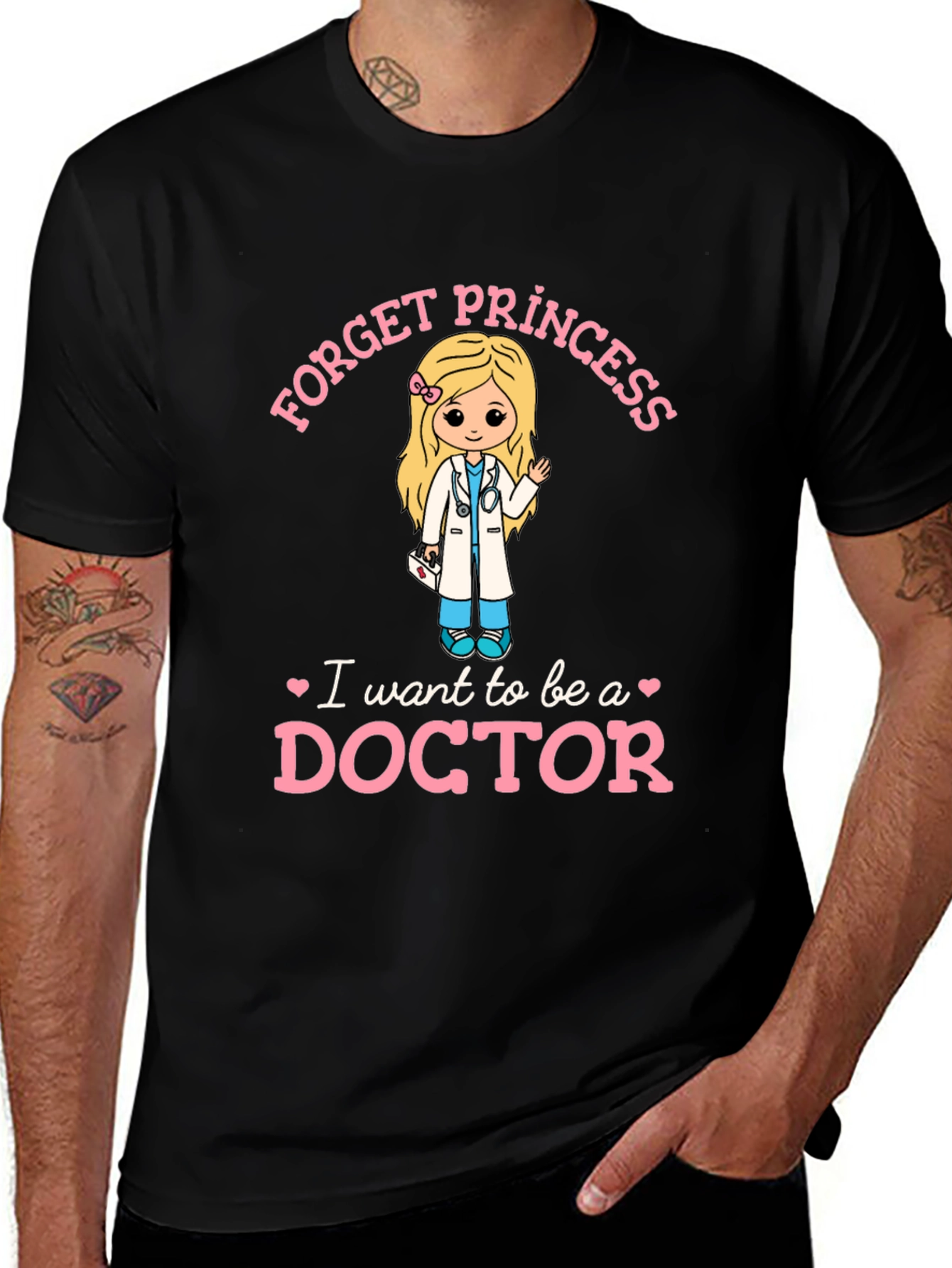 Forget Princess I Want to Be A Doctor T-Shirt