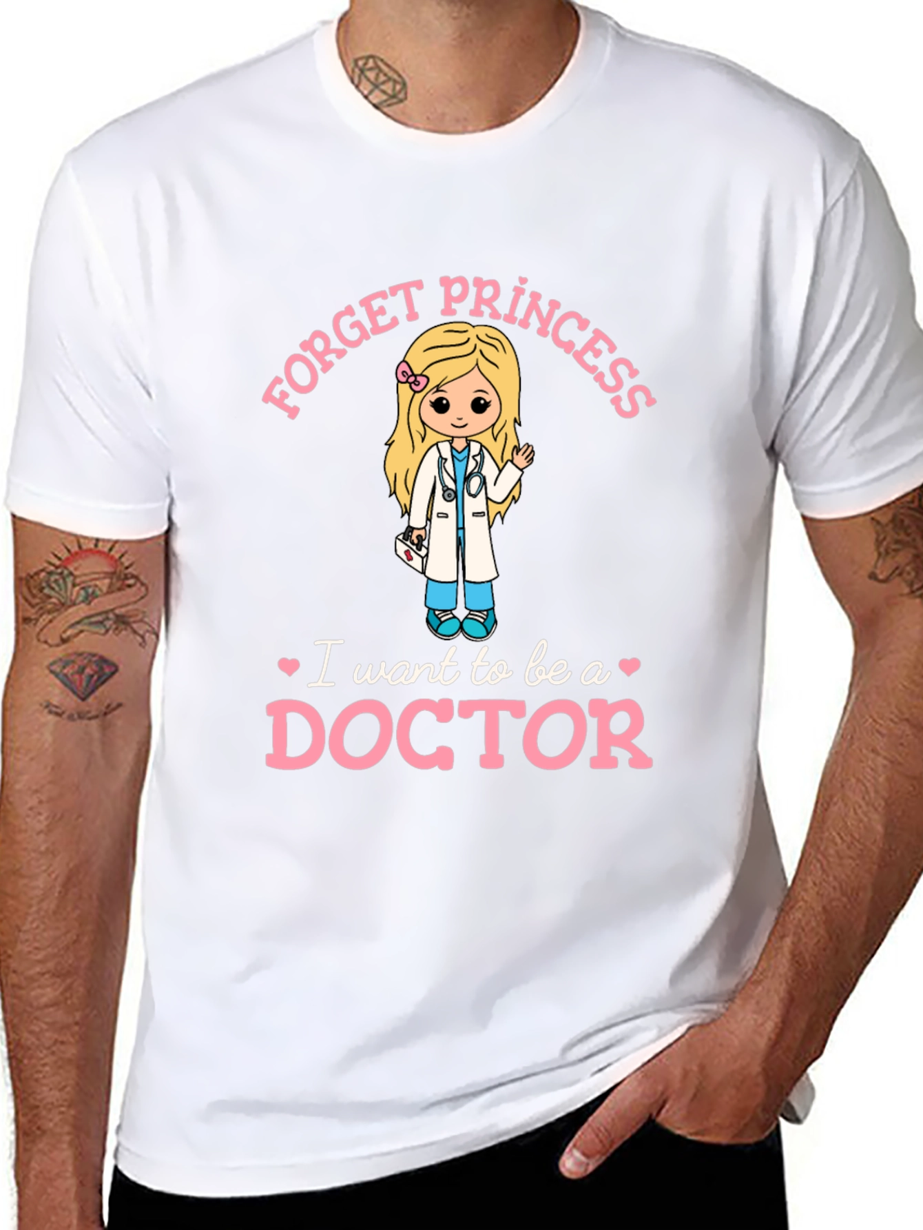 Forget Princess I Want to Be A Doctor T-Shirt