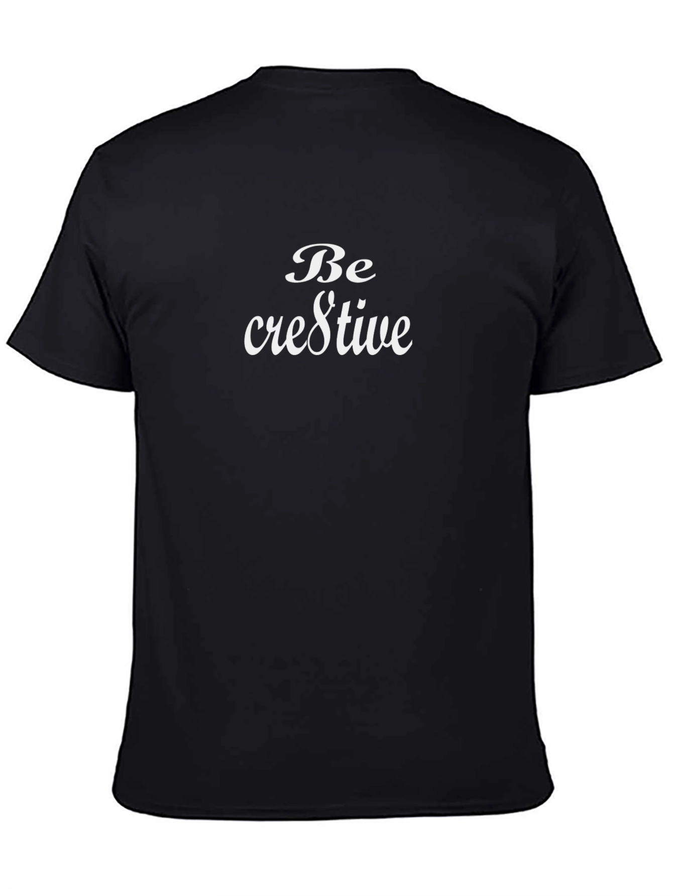 Be Creative Black Cotton Graphic Tee