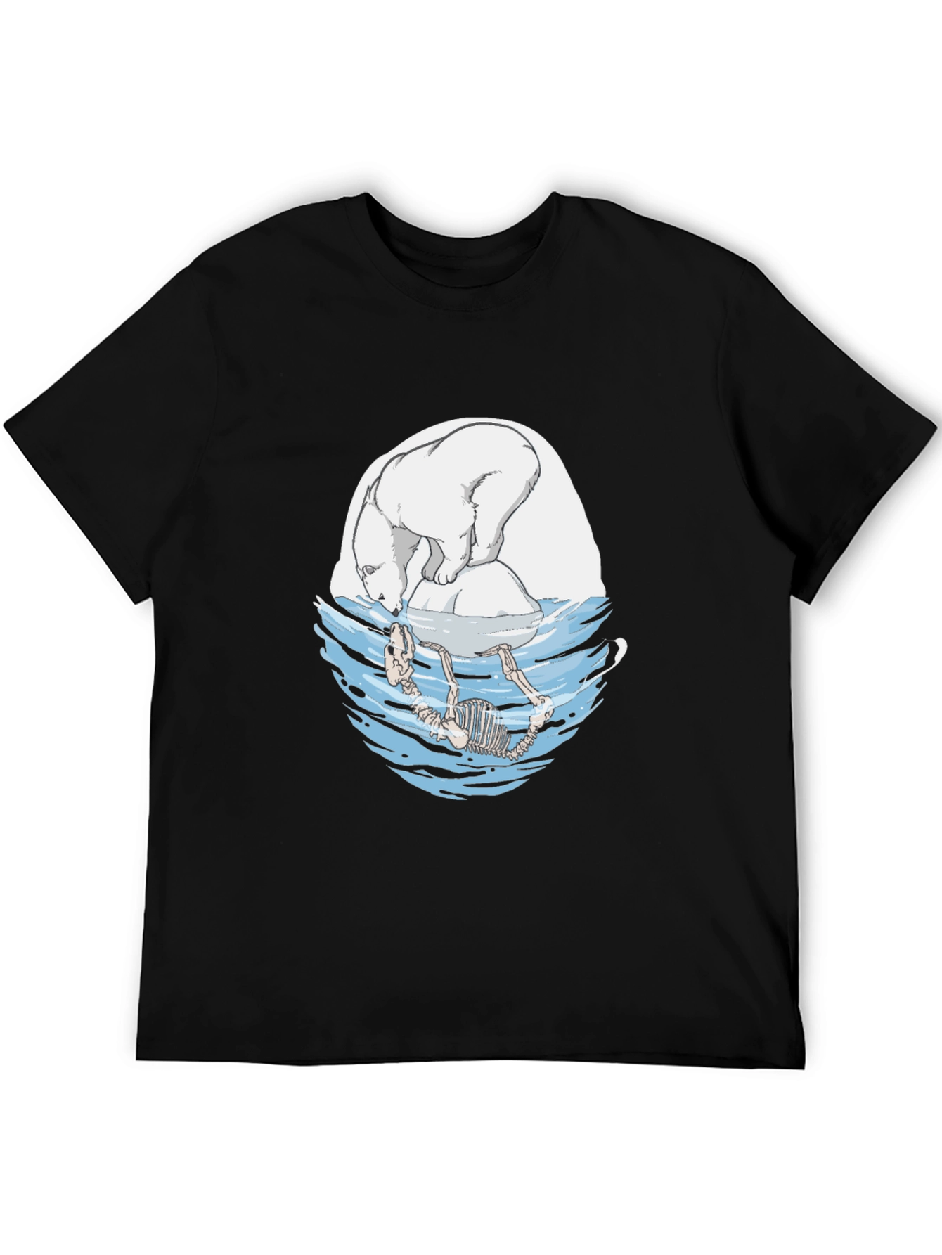 Polar Bear Graphic Tee - Climate Change Awareness