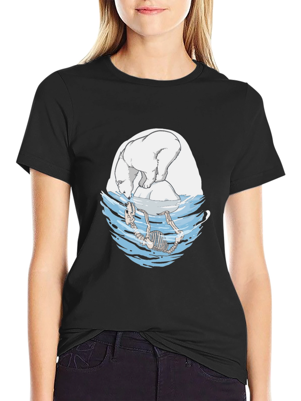 Polar Bear Graphic Tee - Climate Change Awareness