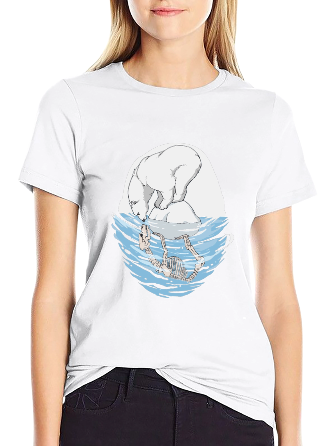 Polar Bear Graphic Tee - Climate Change Awareness