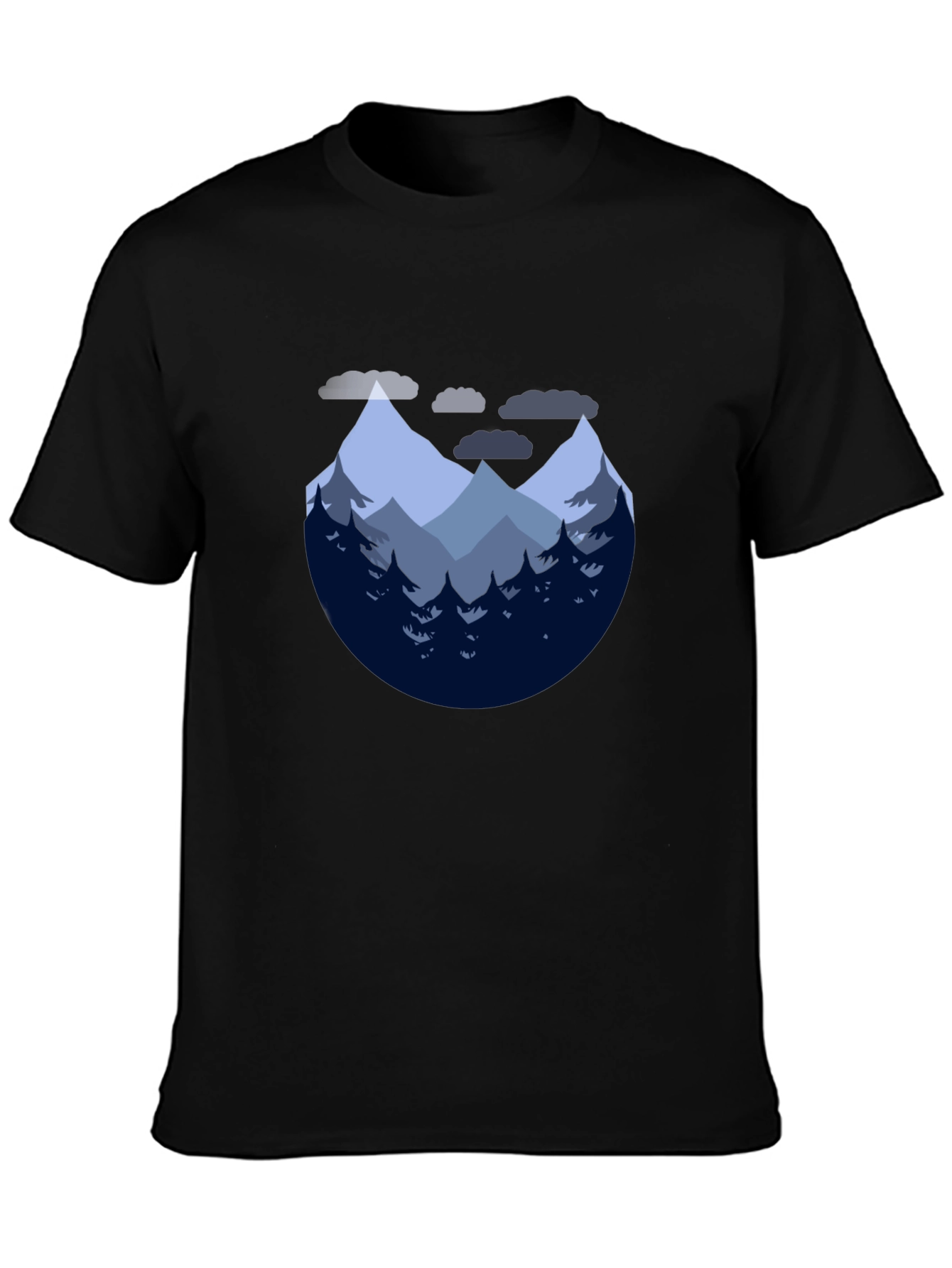 Mountain Graphic Tee - Nature Lovers Black T-Shirt