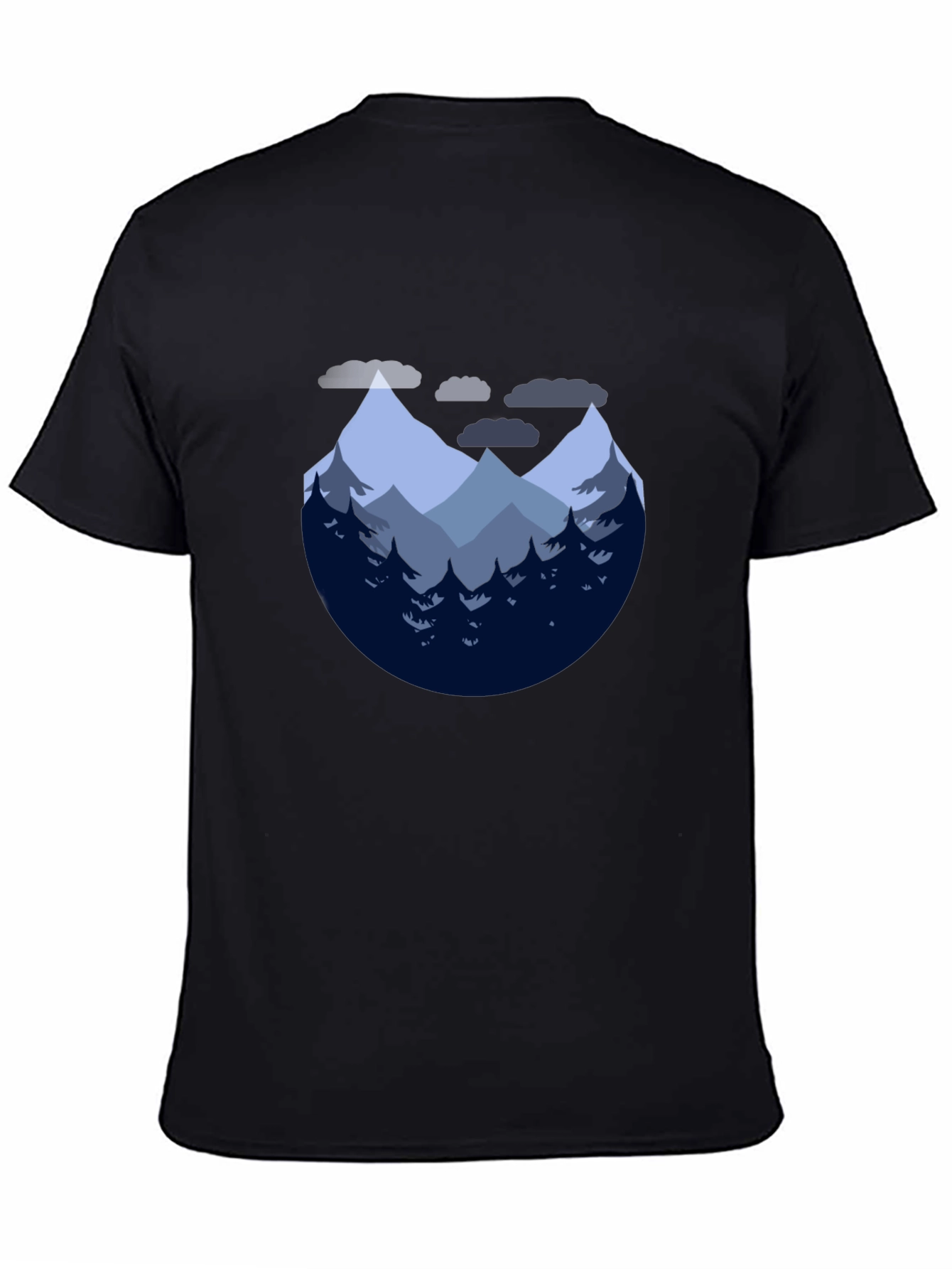 Mountain Graphic Tee - Nature Lovers Black T-Shirt