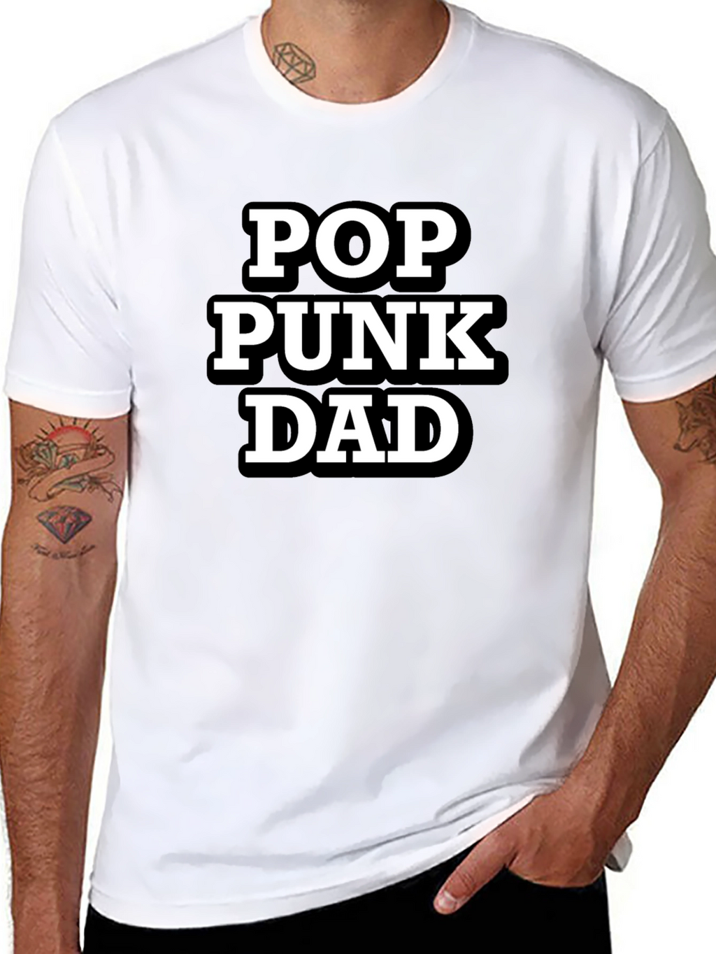 Pop Punk Dad Black T-Shirt