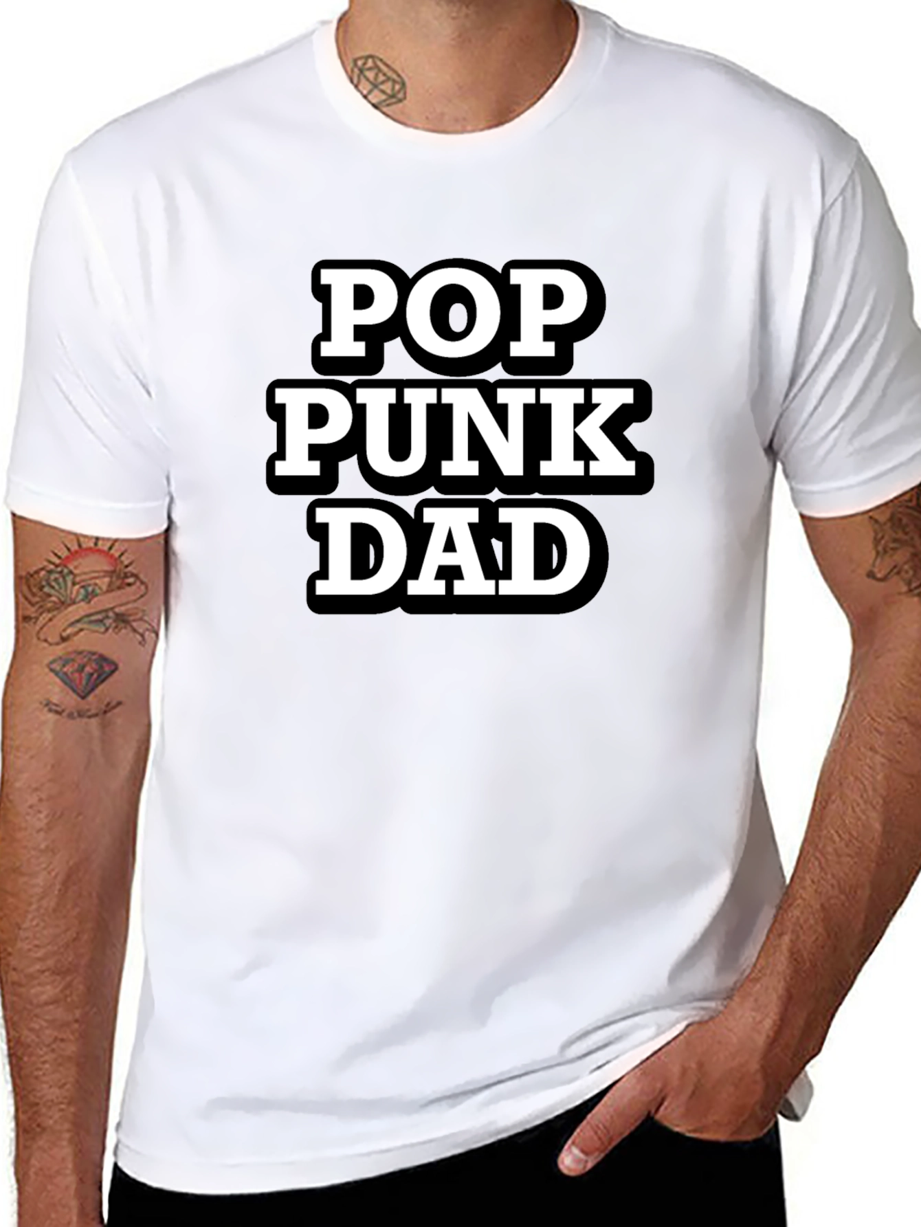 Pop Punk Dad Black T-Shirt