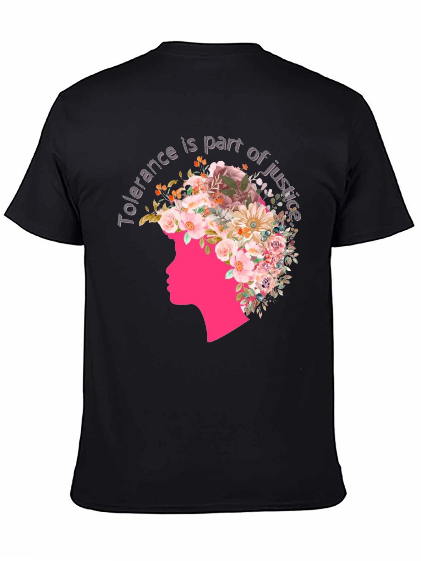 Tolerance Justice Floral Graphic Tee