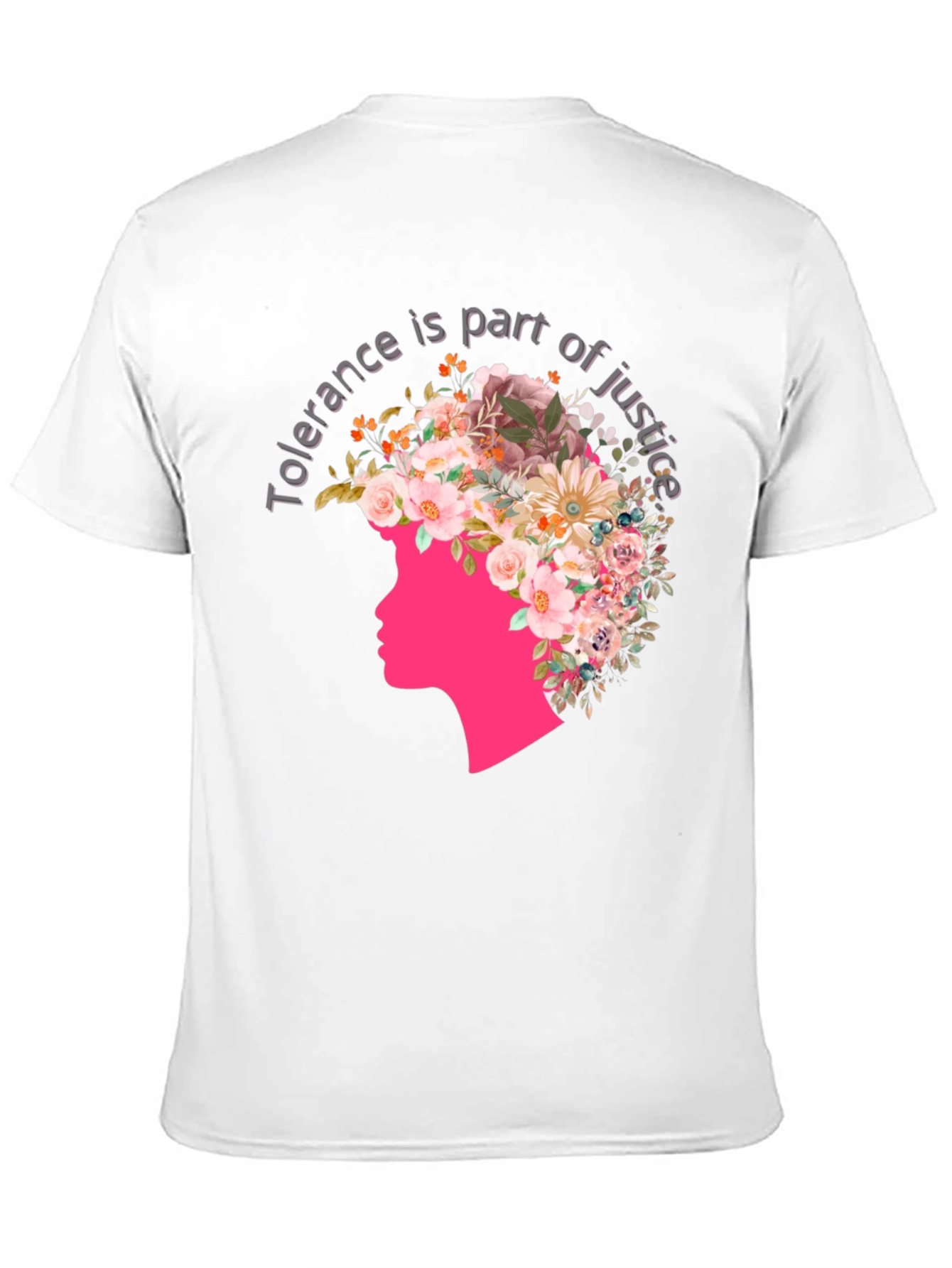 Tolerance Justice Floral Graphic Tee