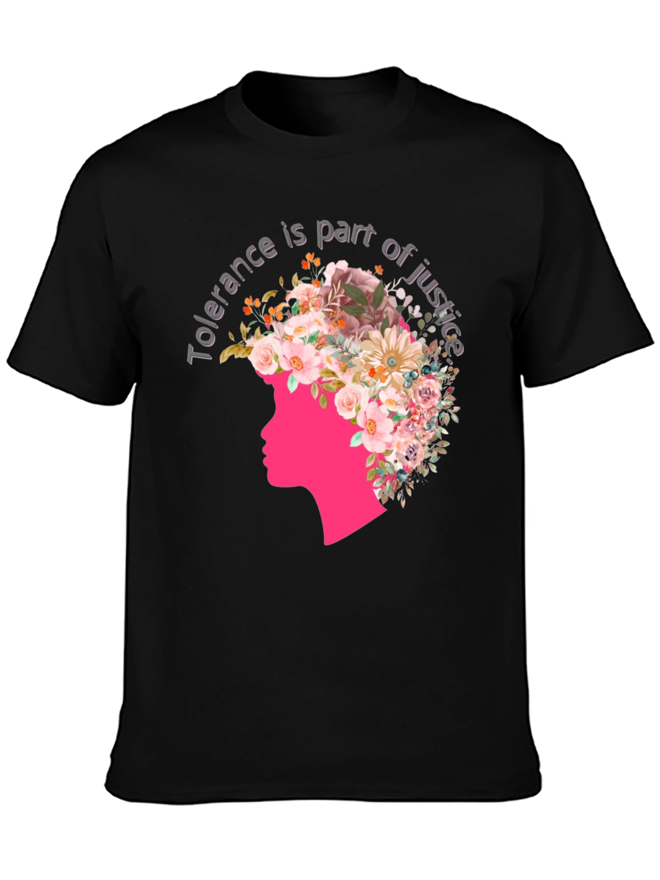 Tolerance Justice Floral Graphic Tee