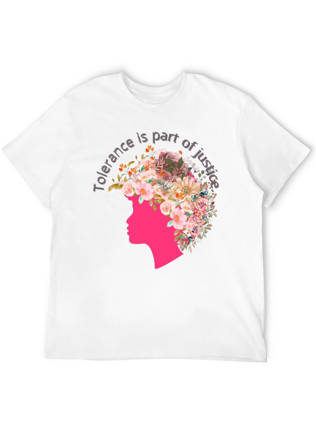 Tolerance Justice Floral Graphic Tee