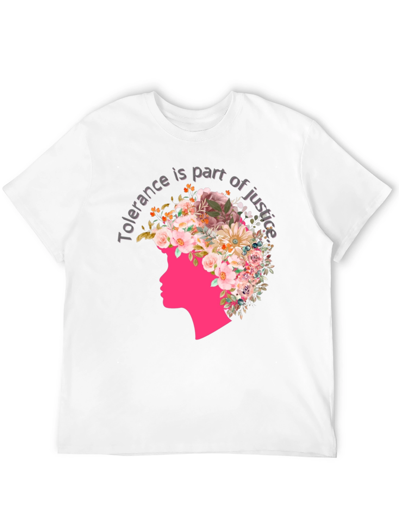 Tolerance Justice Floral Graphic Tee