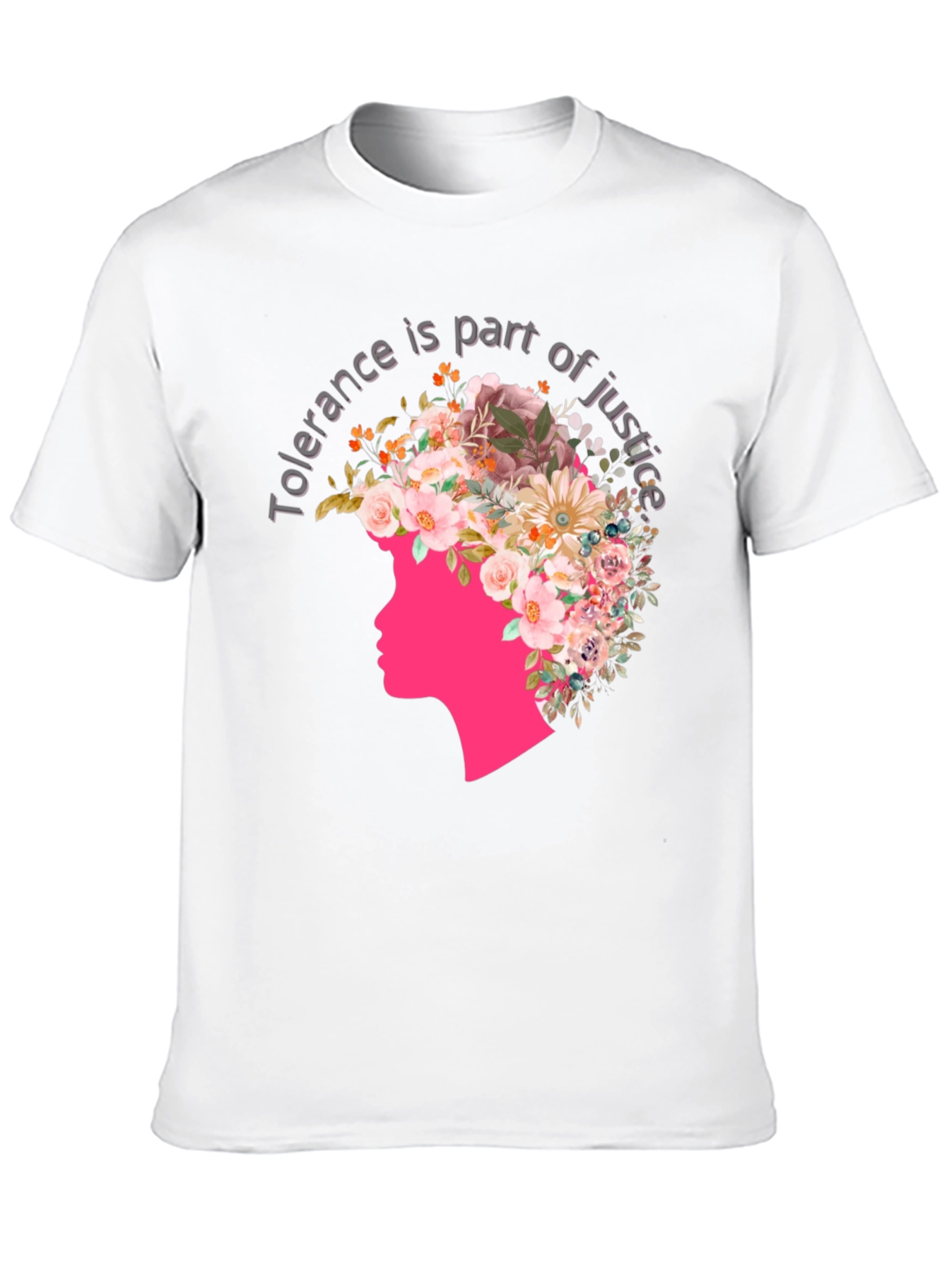 Tolerance Justice Floral Graphic Tee