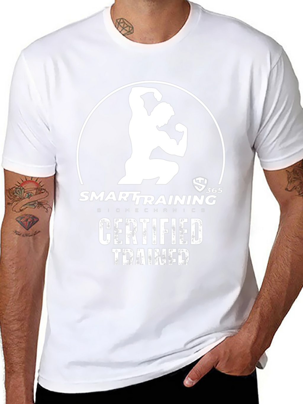 Certified Trainer Black T-Shirt: Smart Training Biomechanics